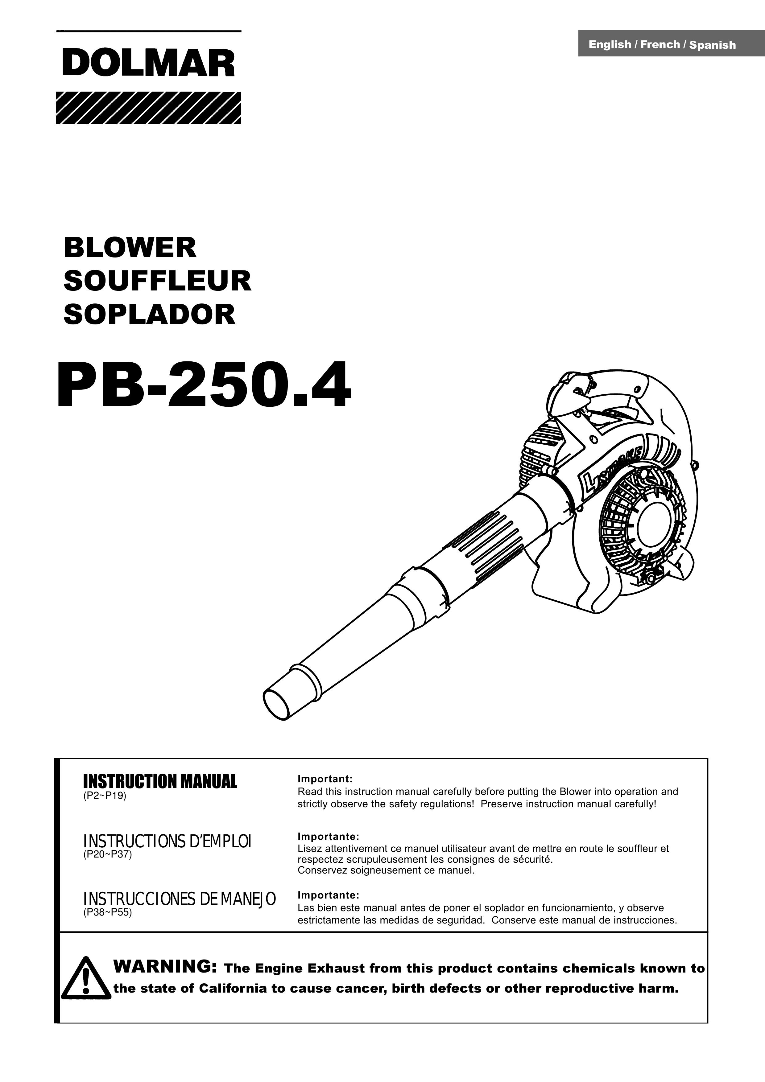 Dolmar PB-250.4 Blower User Manual