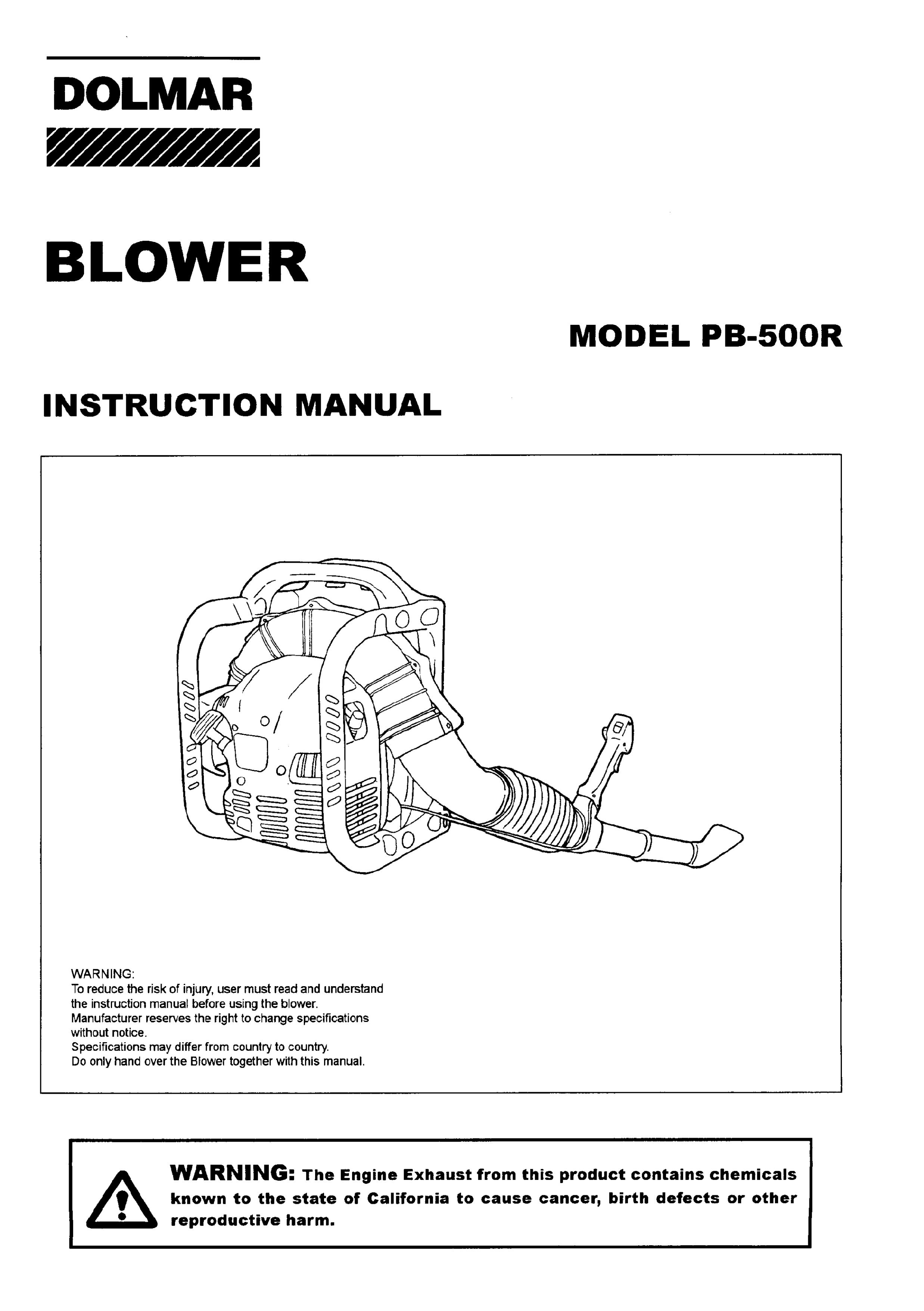 Dolmar PB-500 R Blower User Manual