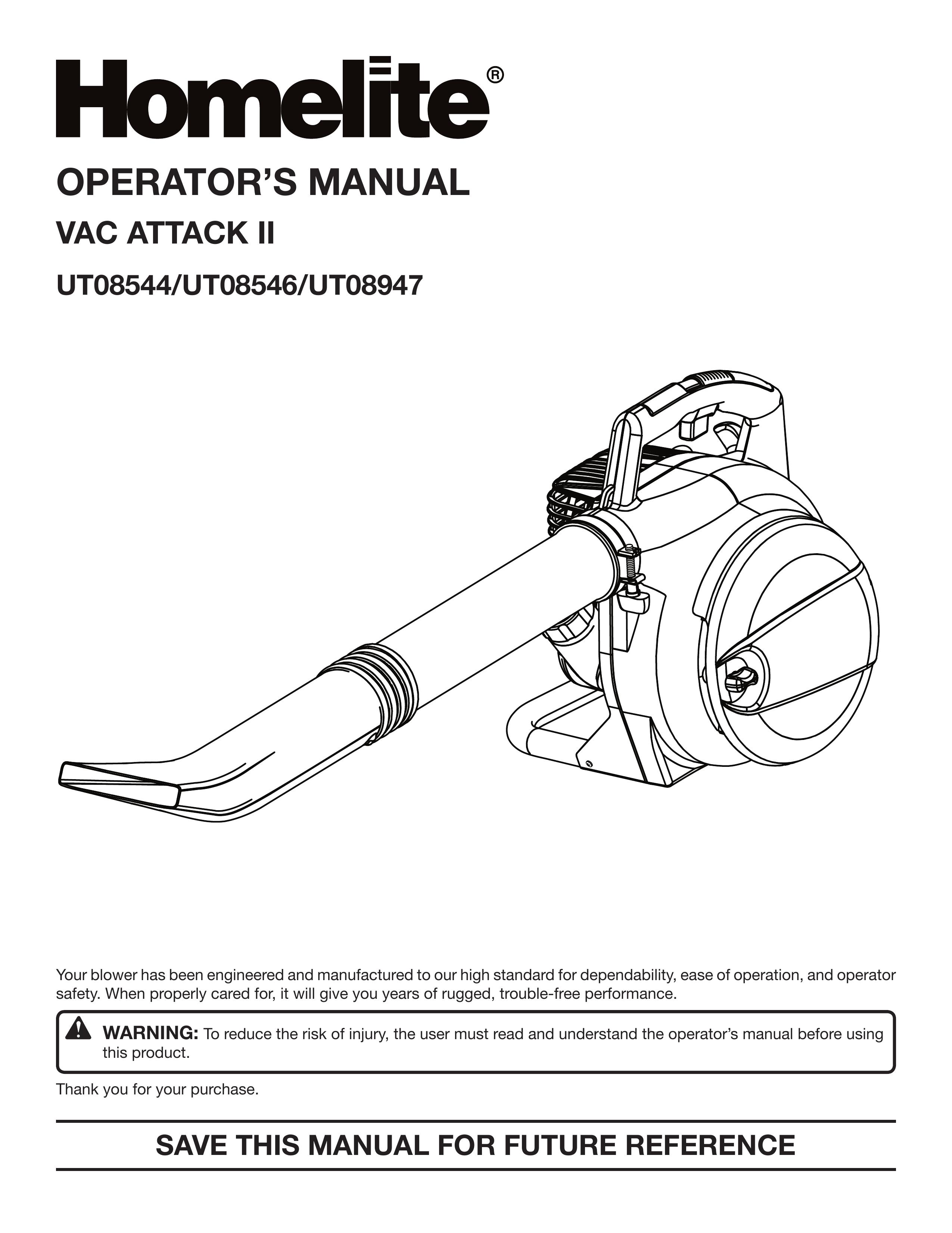 Homelite UT08947 Blower User Manual