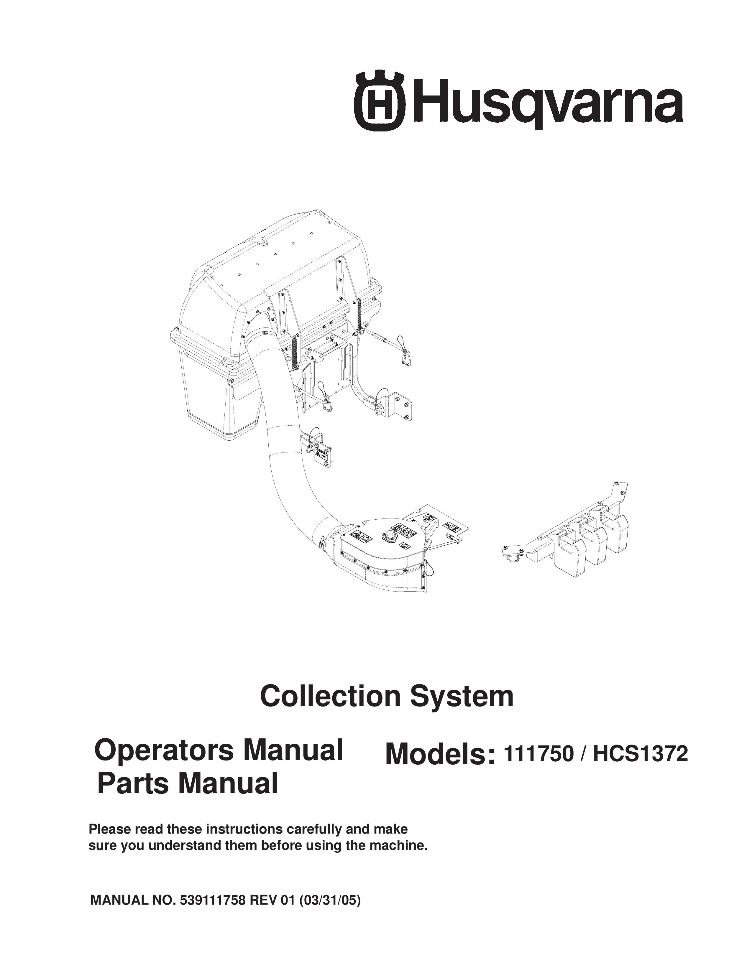 Husqvarna 111750 / HCS1372 Blower User Manual