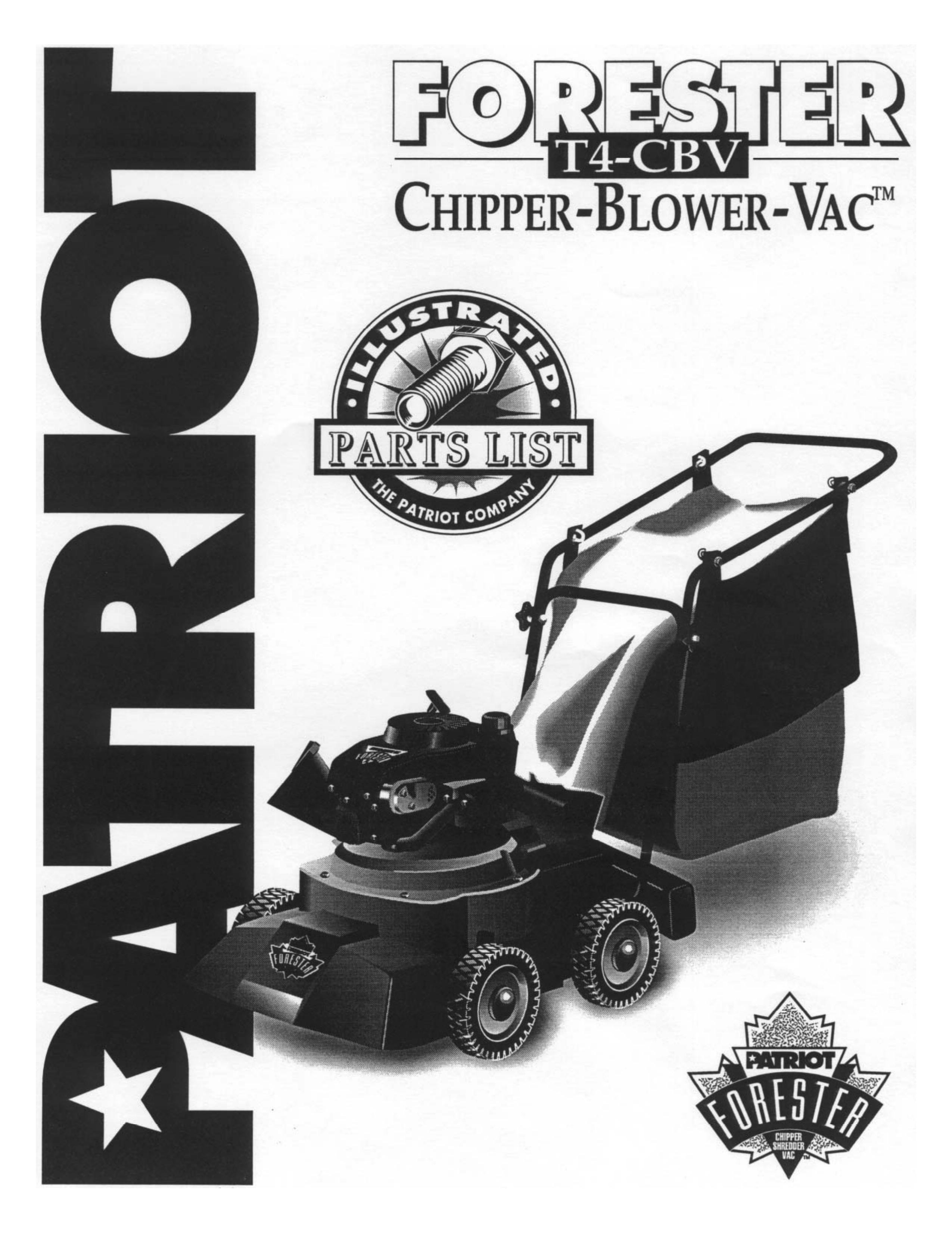 Patriot Products T4-CBV Blower User Manual