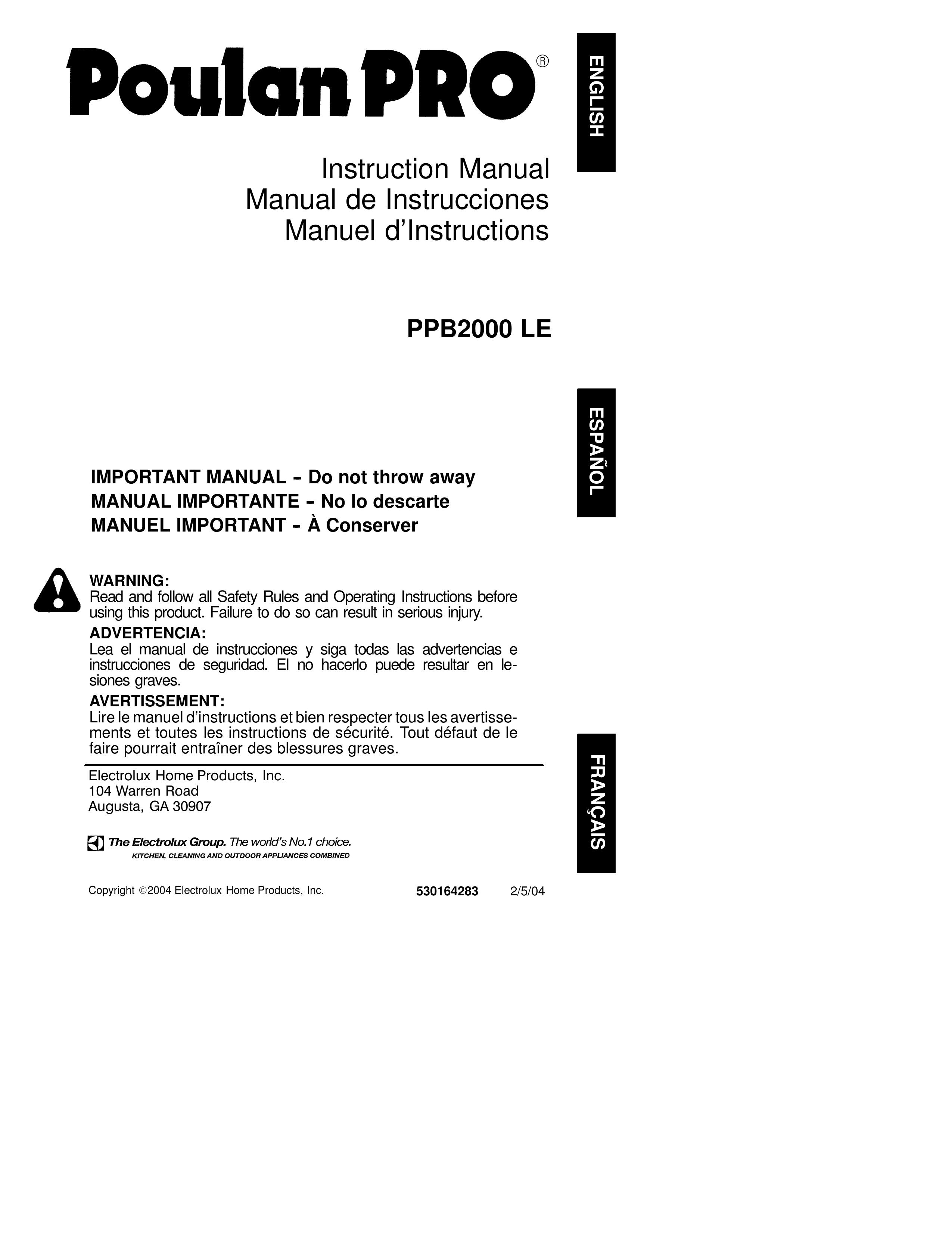 Poulan 530164283 Blower User Manual