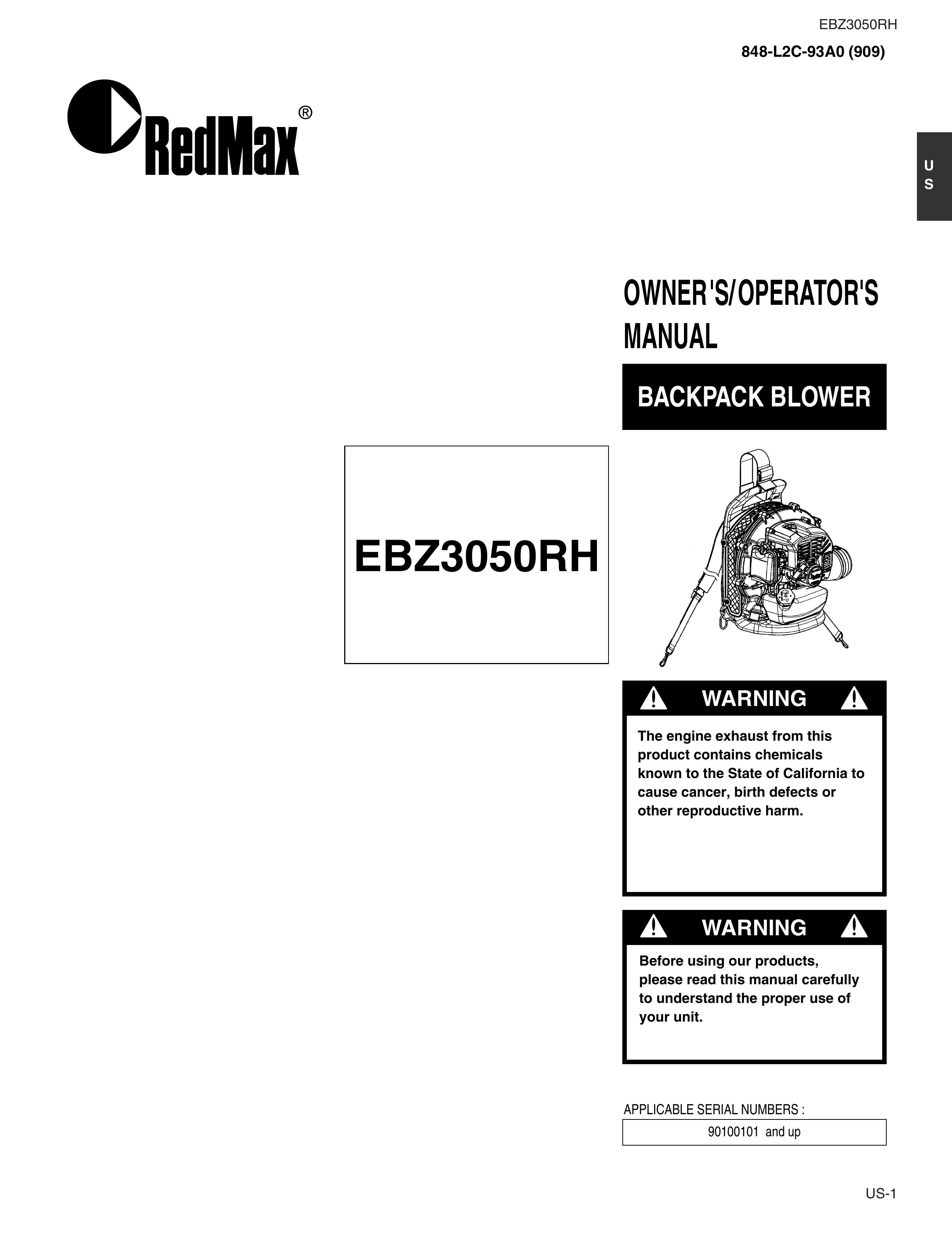 RedMax EBZ3050RH Blower User Manual