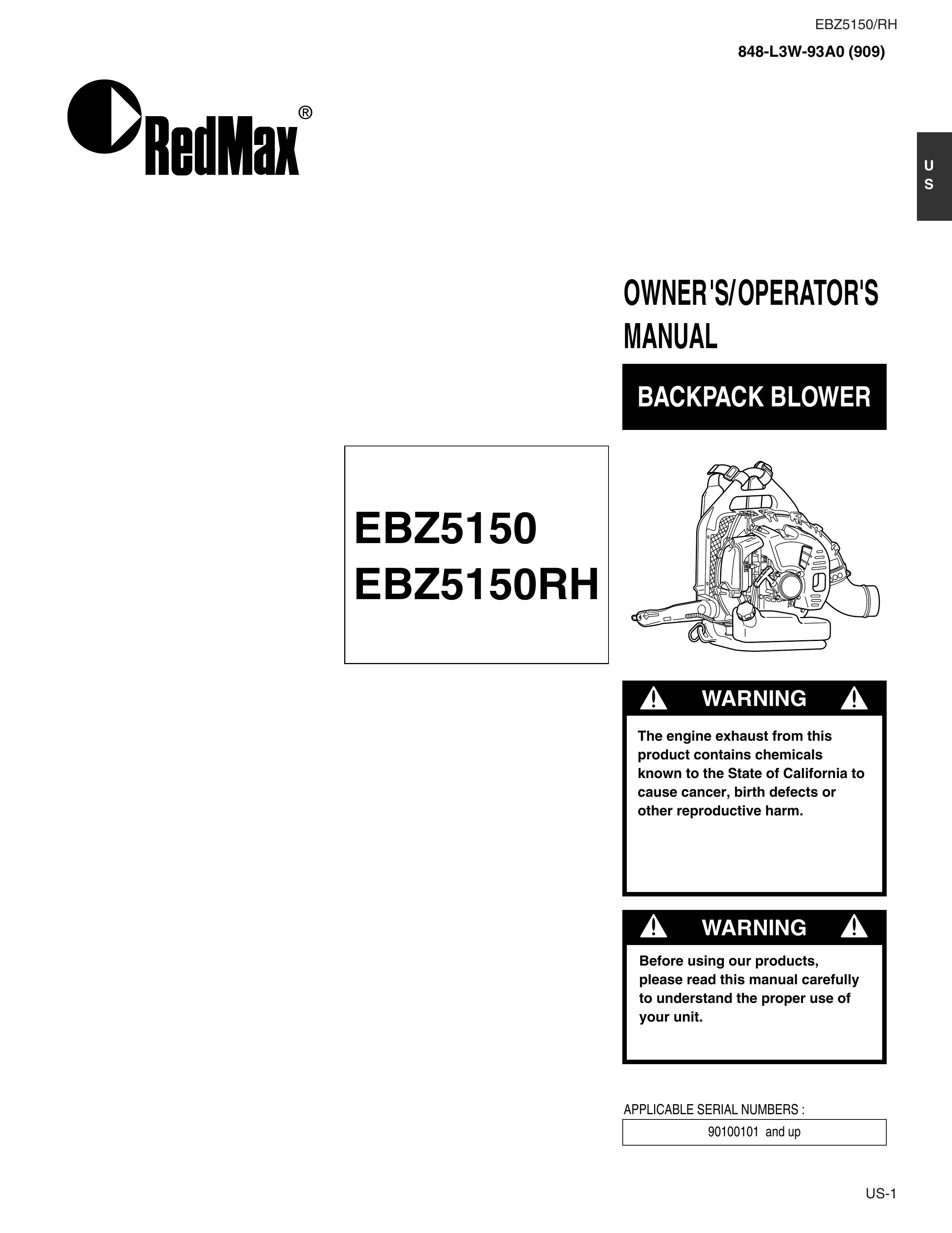RedMax EBZ5150 Blower User Manual