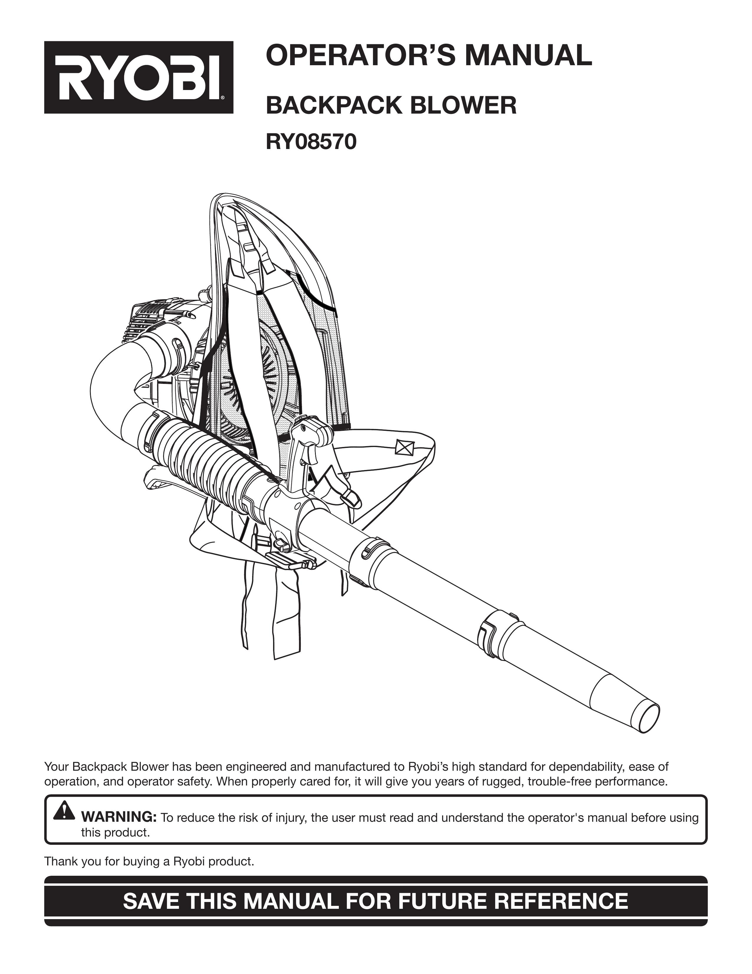 Ryobi Outdoor RY08570 Blower User Manual