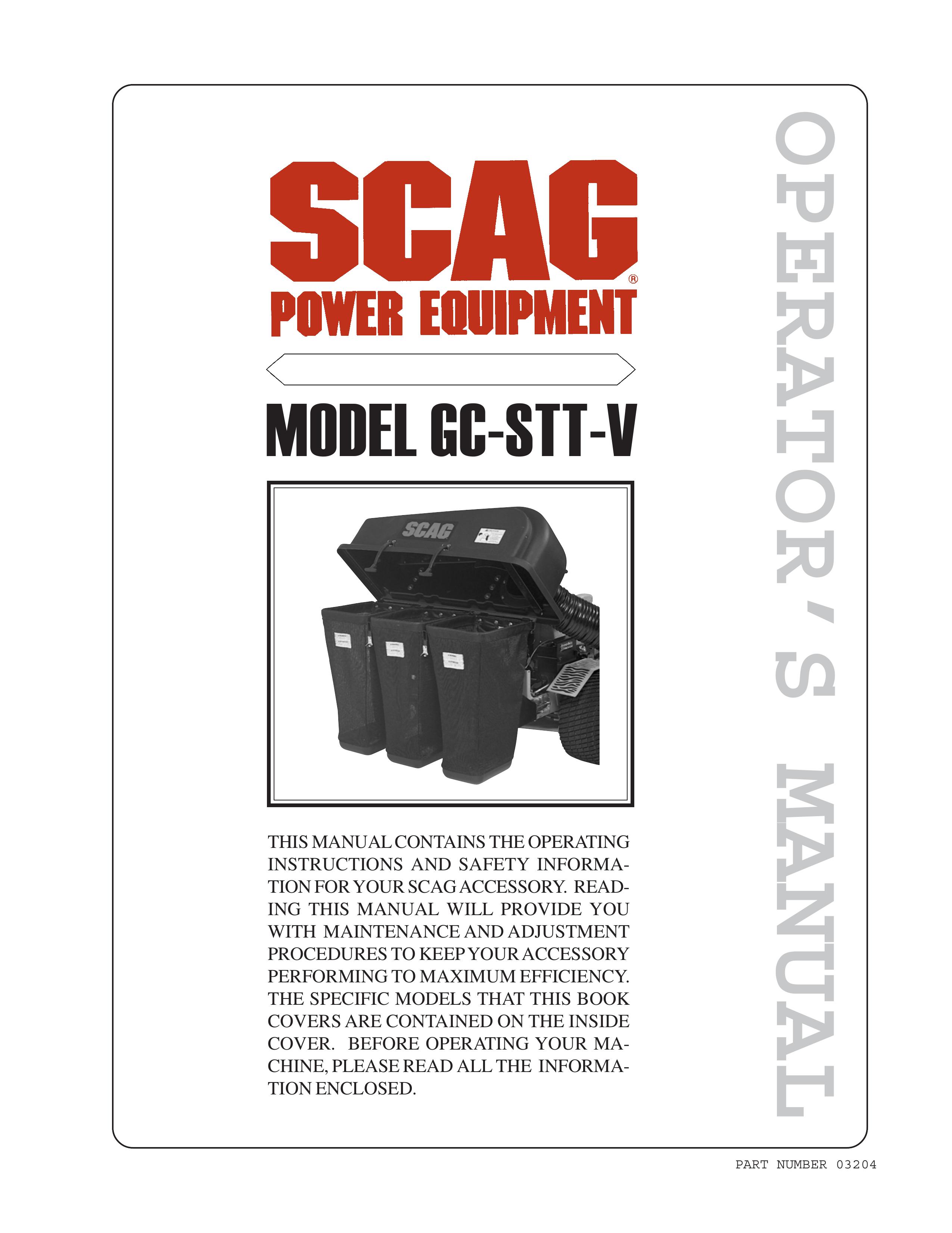 Scag Power Equipment GC-STT-V Blower User Manual