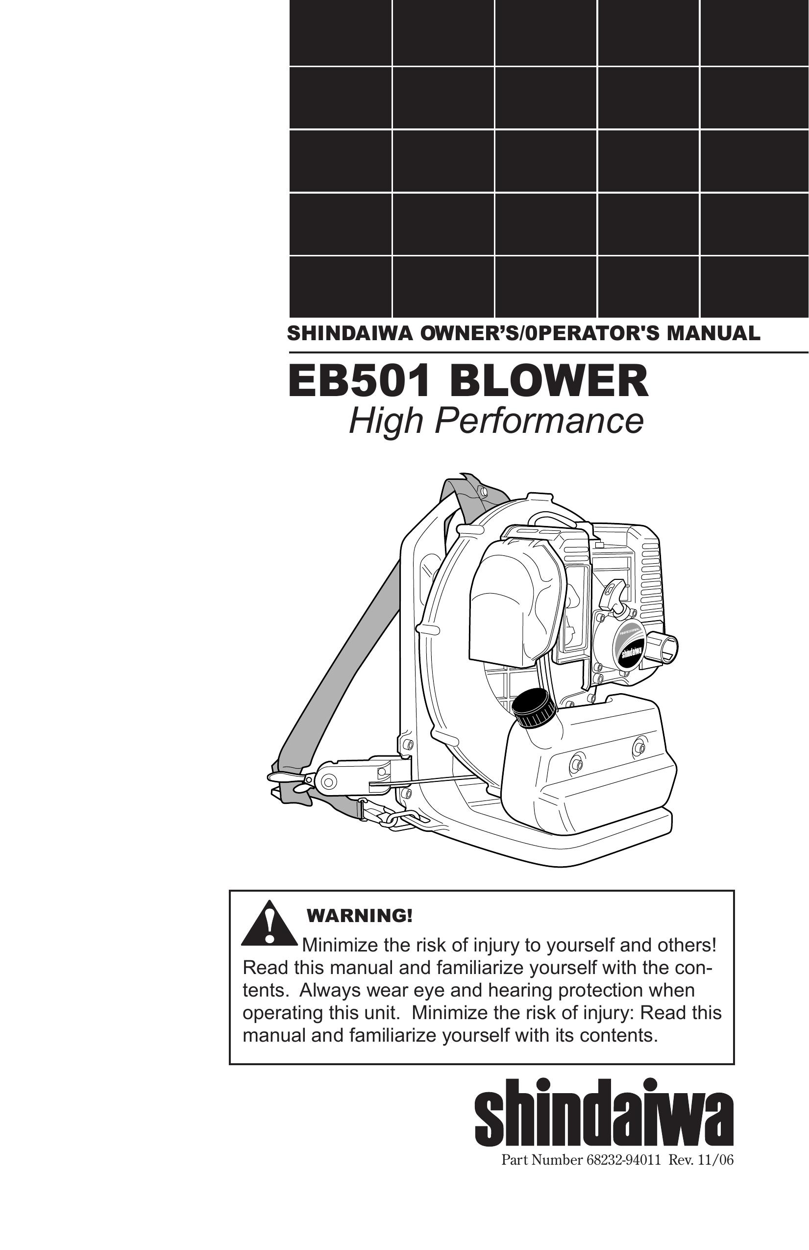Shindaiwa 68232-94011 Blower User Manual