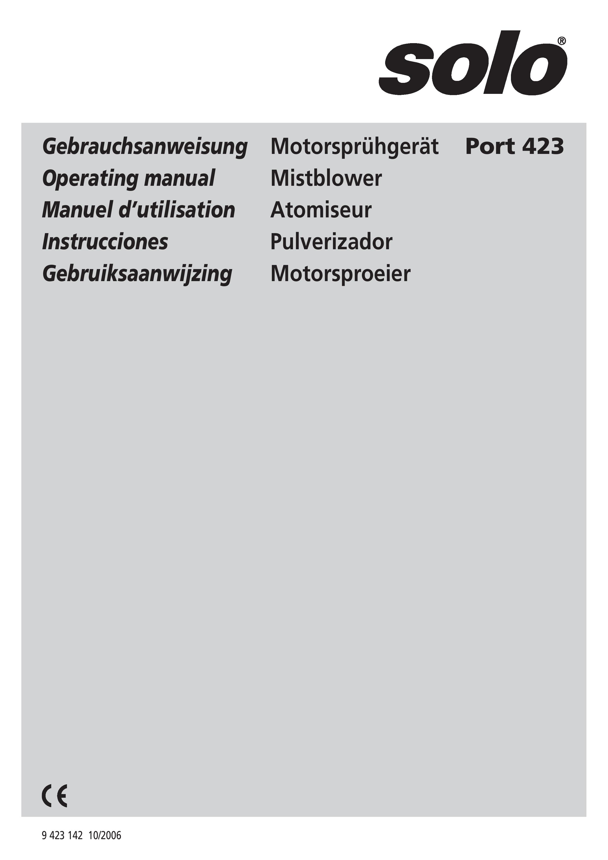 Solo USA Port 423 Blower User Manual