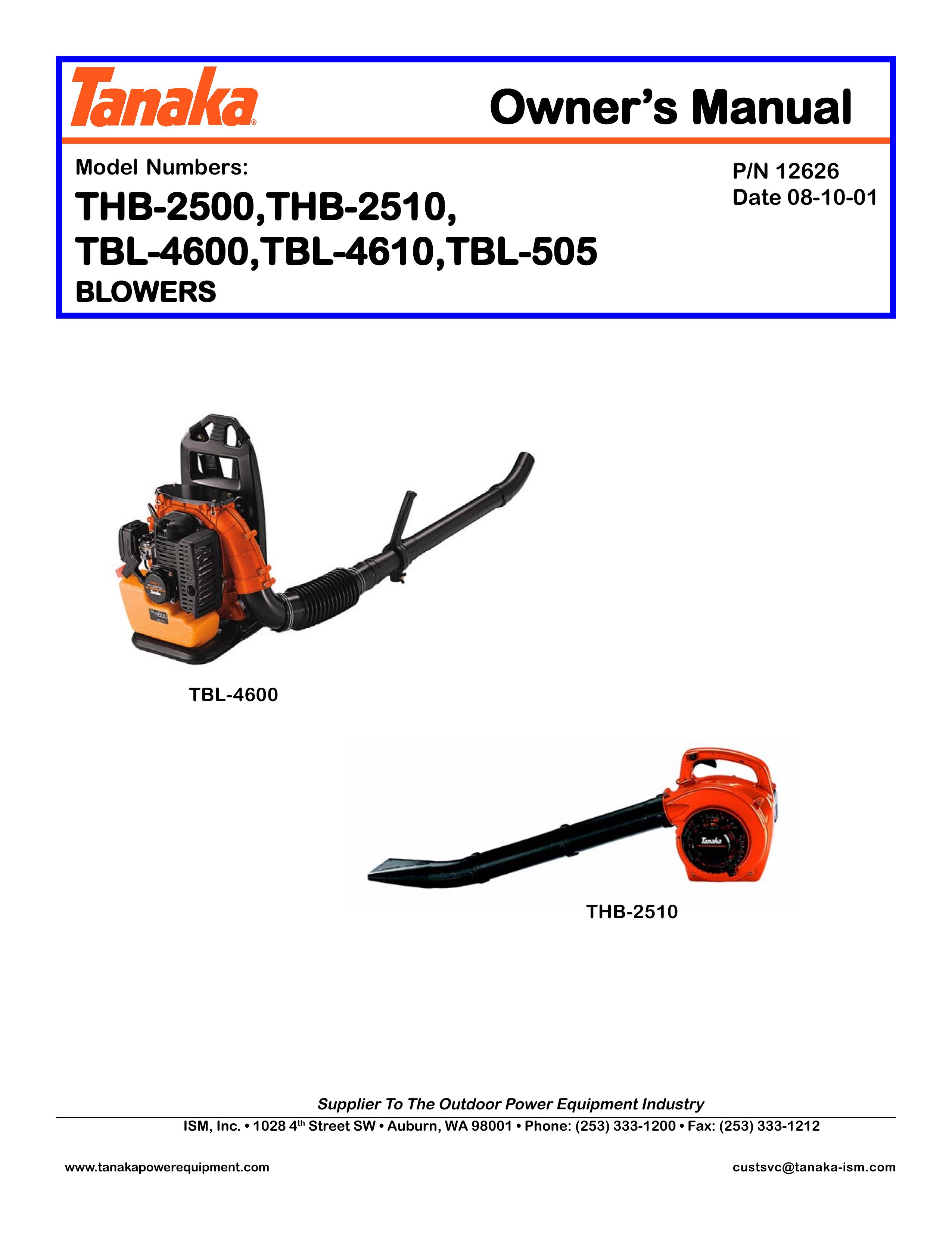 Tanaka TBL-4600 Blower User Manual