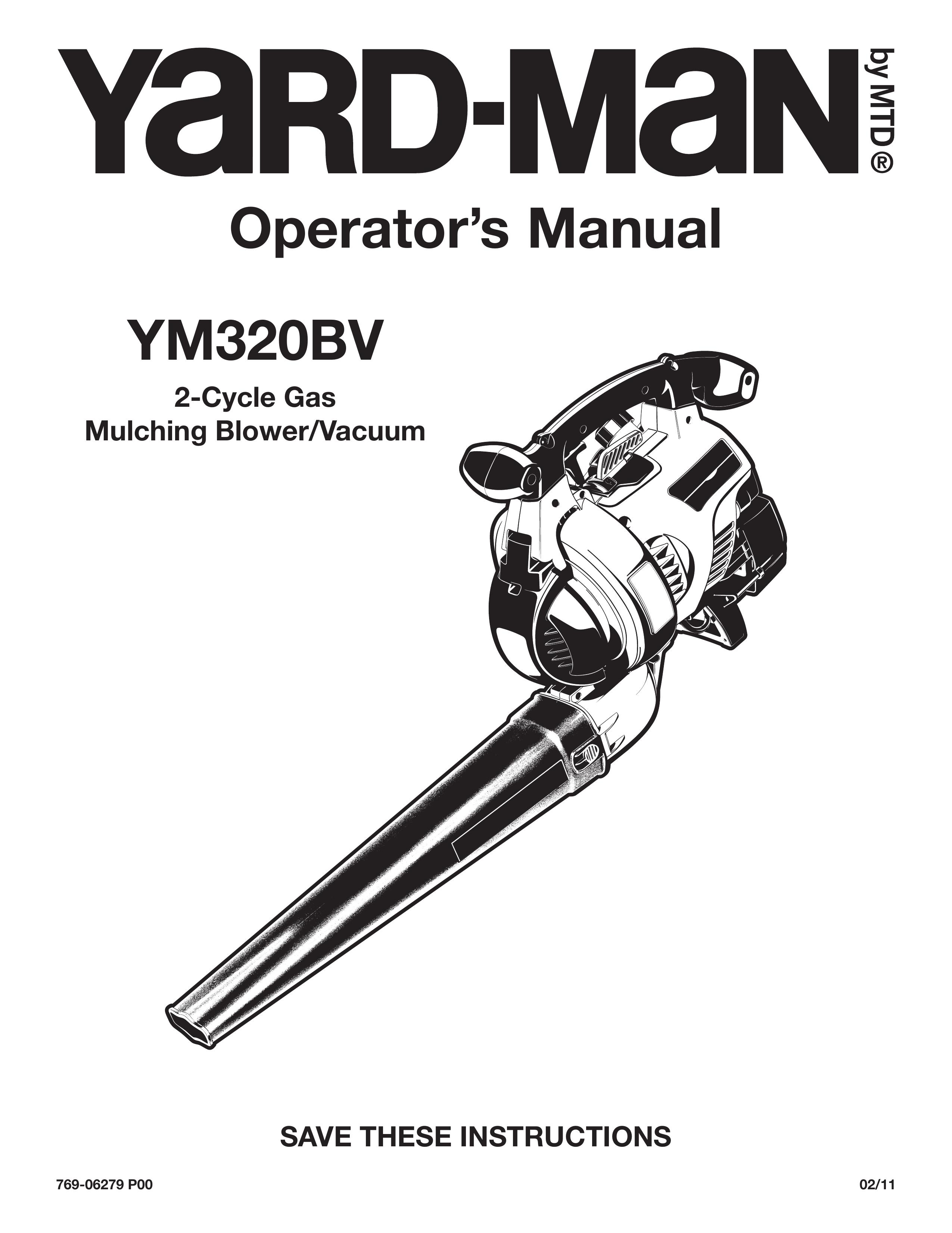 Yard-Man YM320BV Blower User Manual