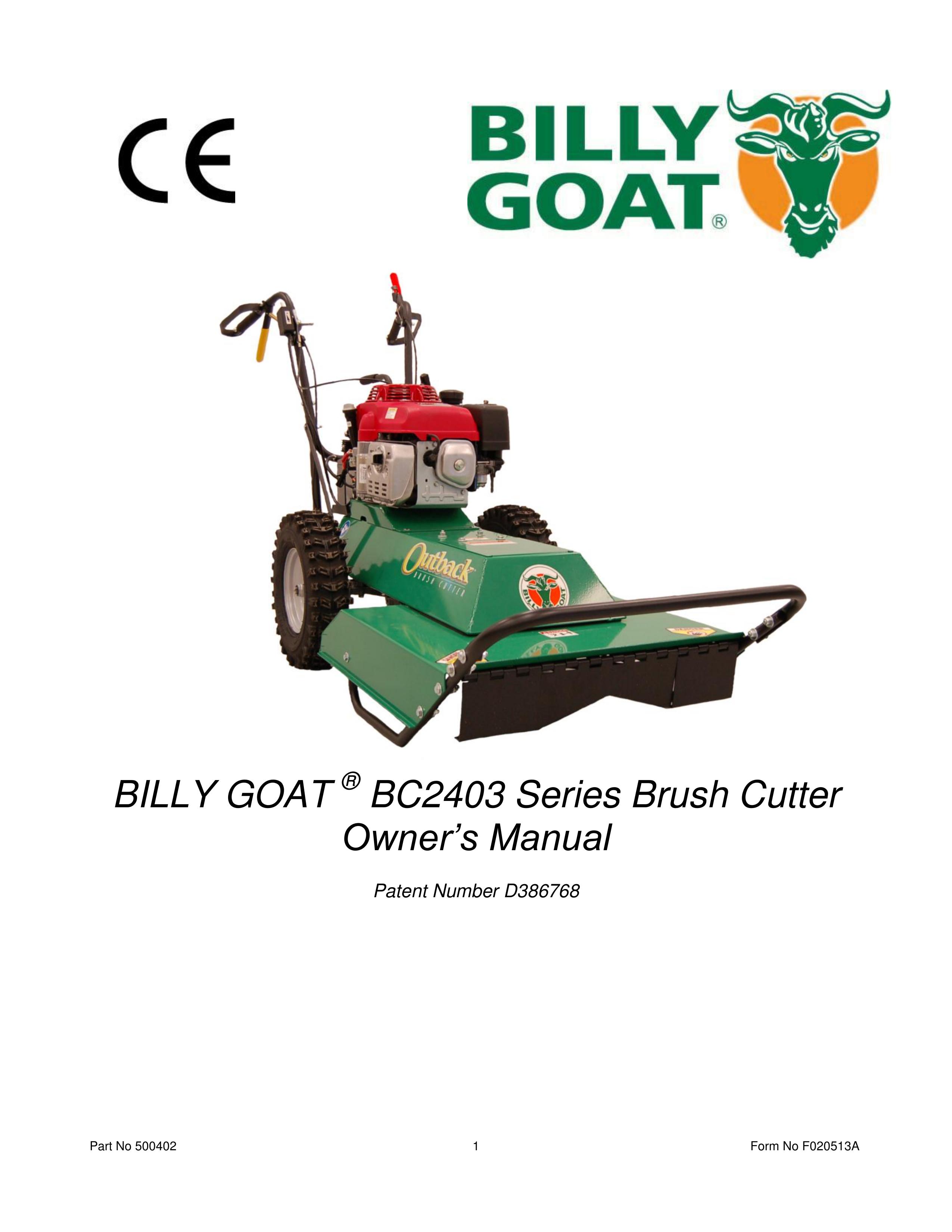 Billy Goat BC2403 Brush Cutter User Manual