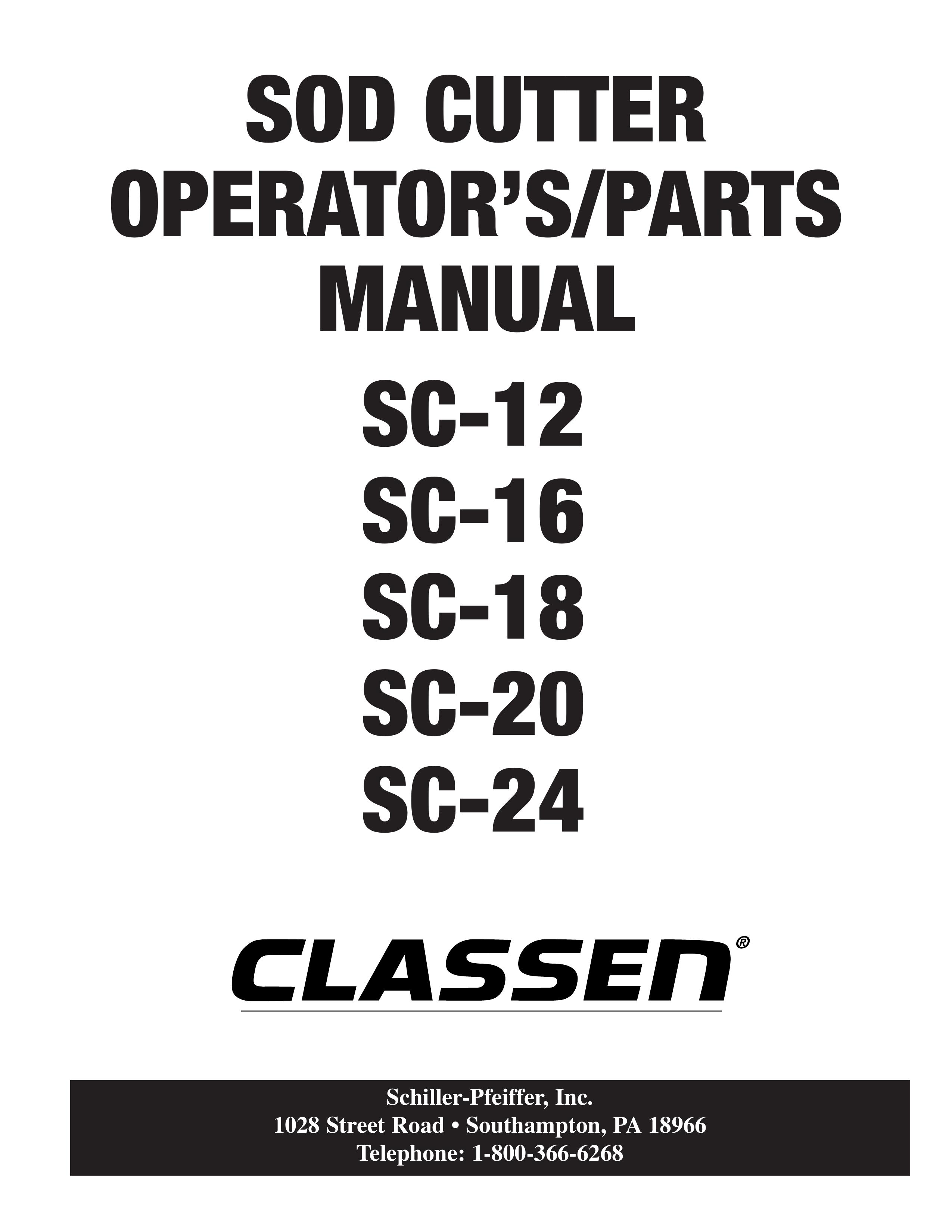 Classen SC-16 Brush Cutter User Manual