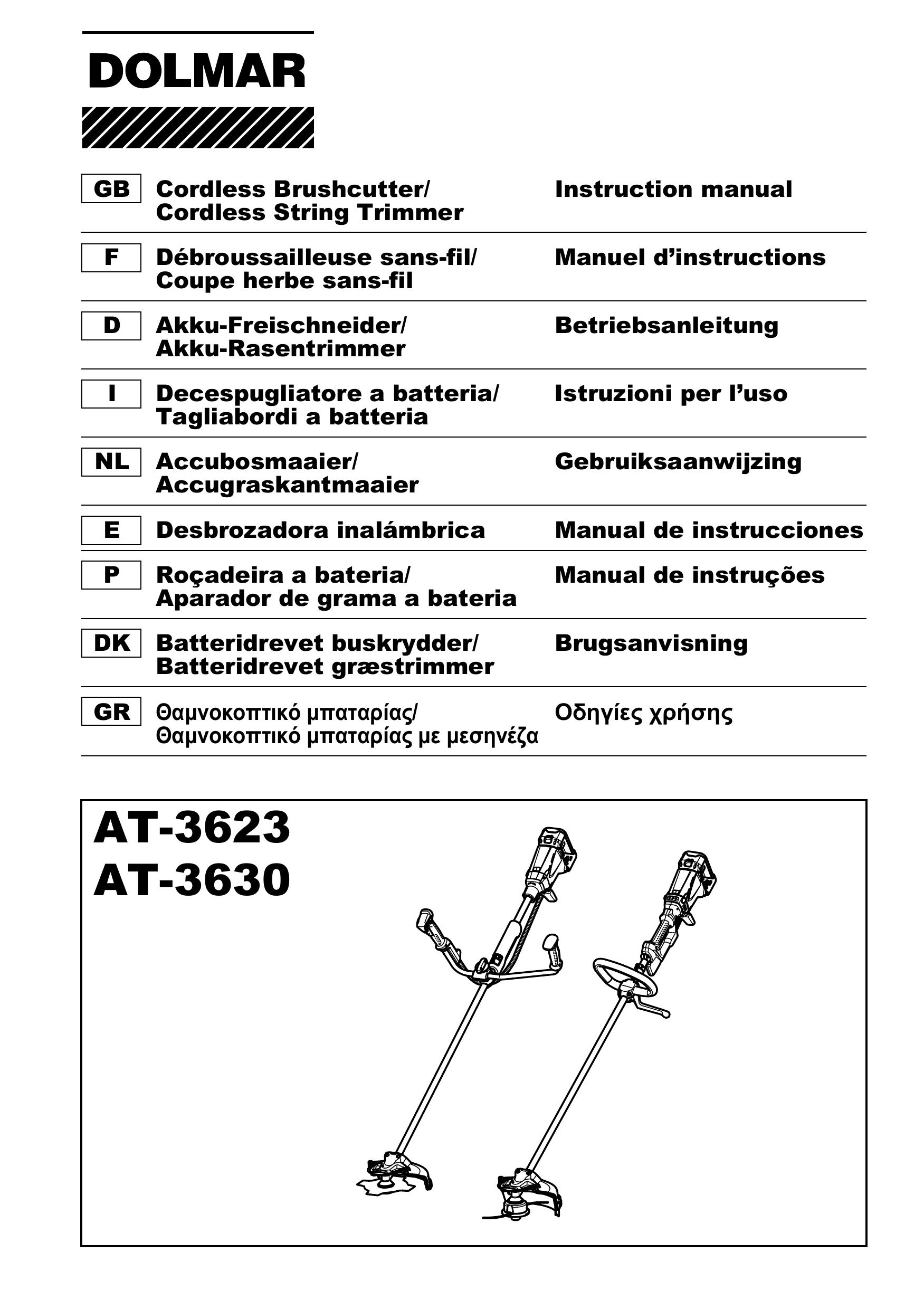 Dolmar AT-3623 Brush Cutter User Manual