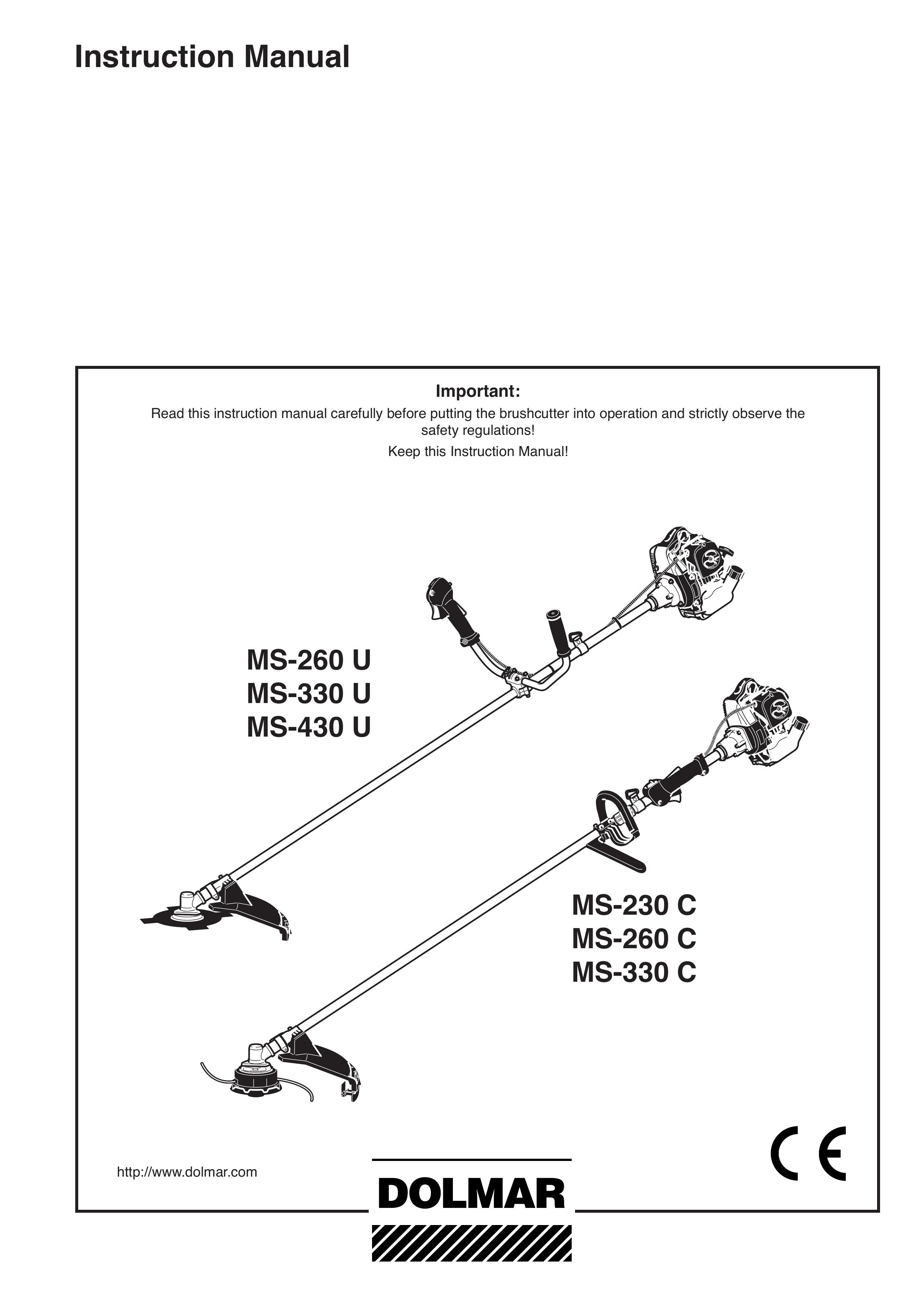 Dolmar MS-260 U, MS-330 U, MS-430 U, MS-230 C, MS-260 C, MS-330 C Brush Cutter User Manual