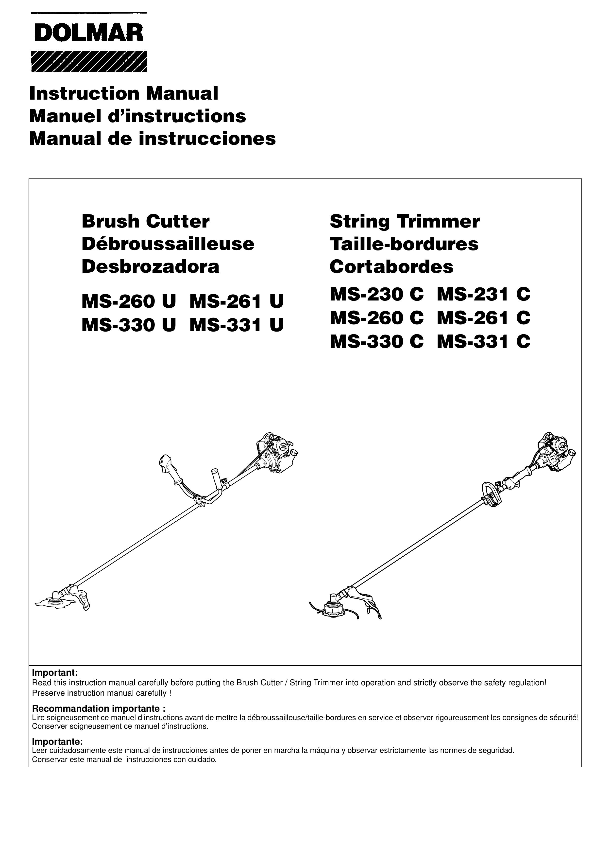 Dolmar MS-261 U Brush Cutter User Manual