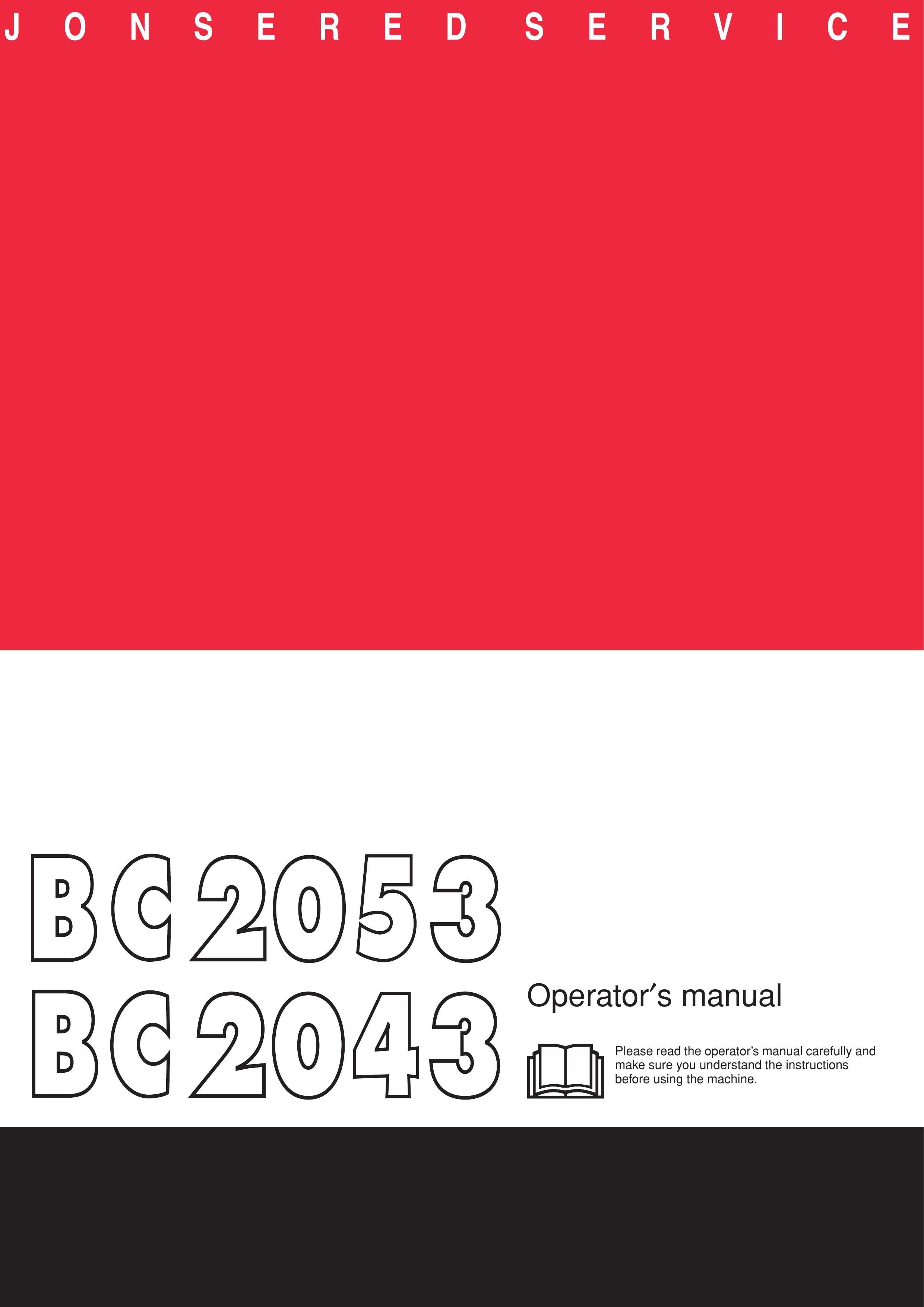 Jonsered BC2043 Brush Cutter User Manual