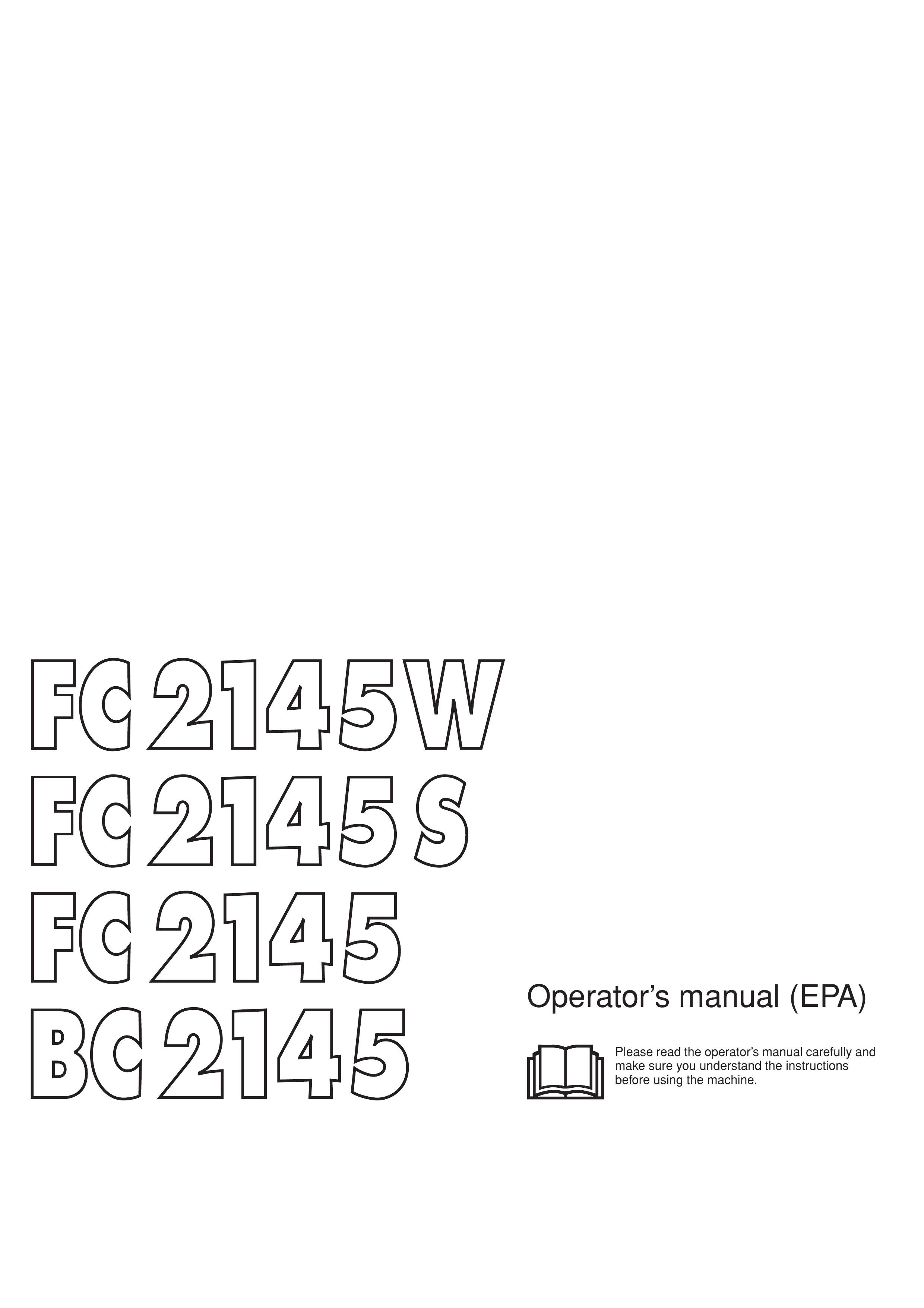 Jonsered BC2145 Brush Cutter User Manual