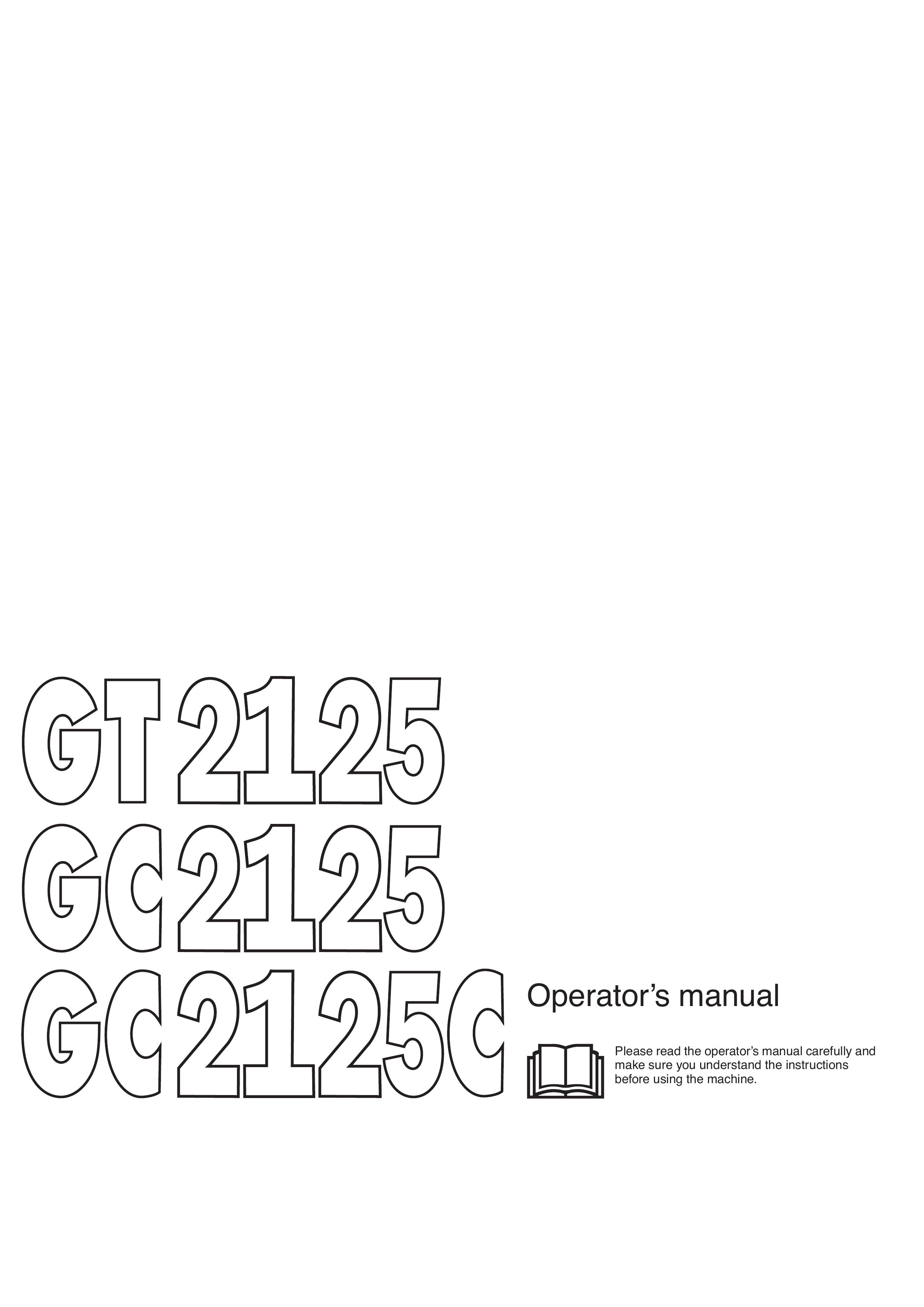 Jonsered GC 2125C Brush Cutter User Manual