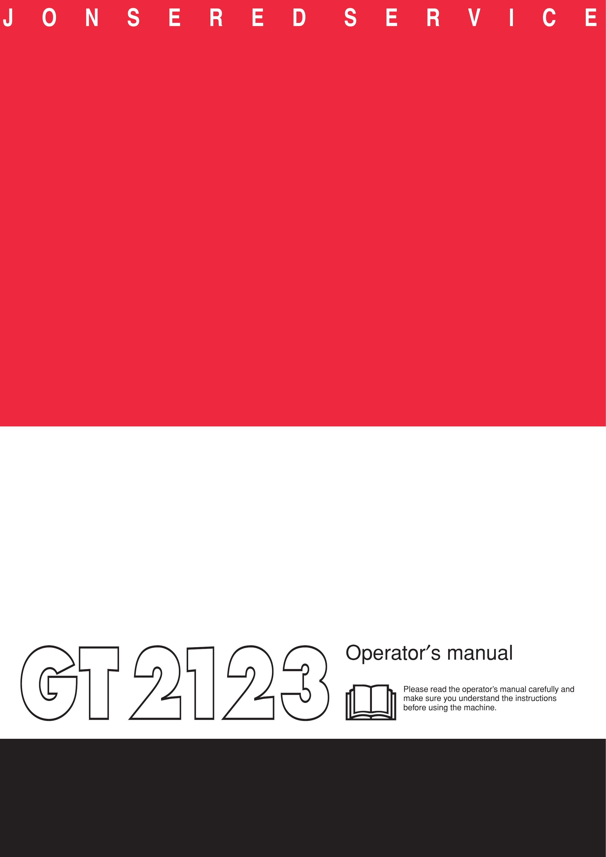 Jonsered GT2123 Brush Cutter User Manual