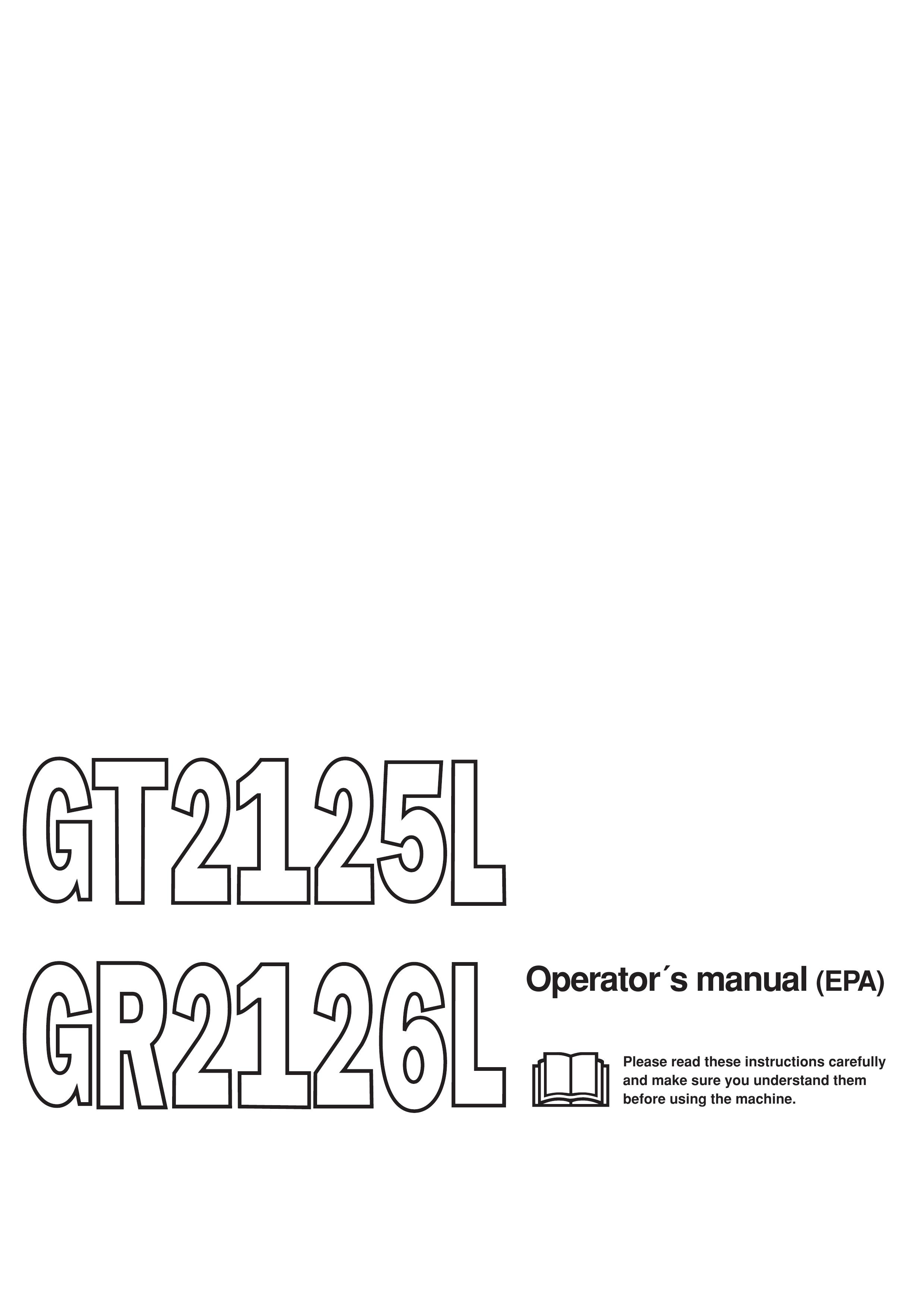 Jonsered GT2125L Brush Cutter User Manual