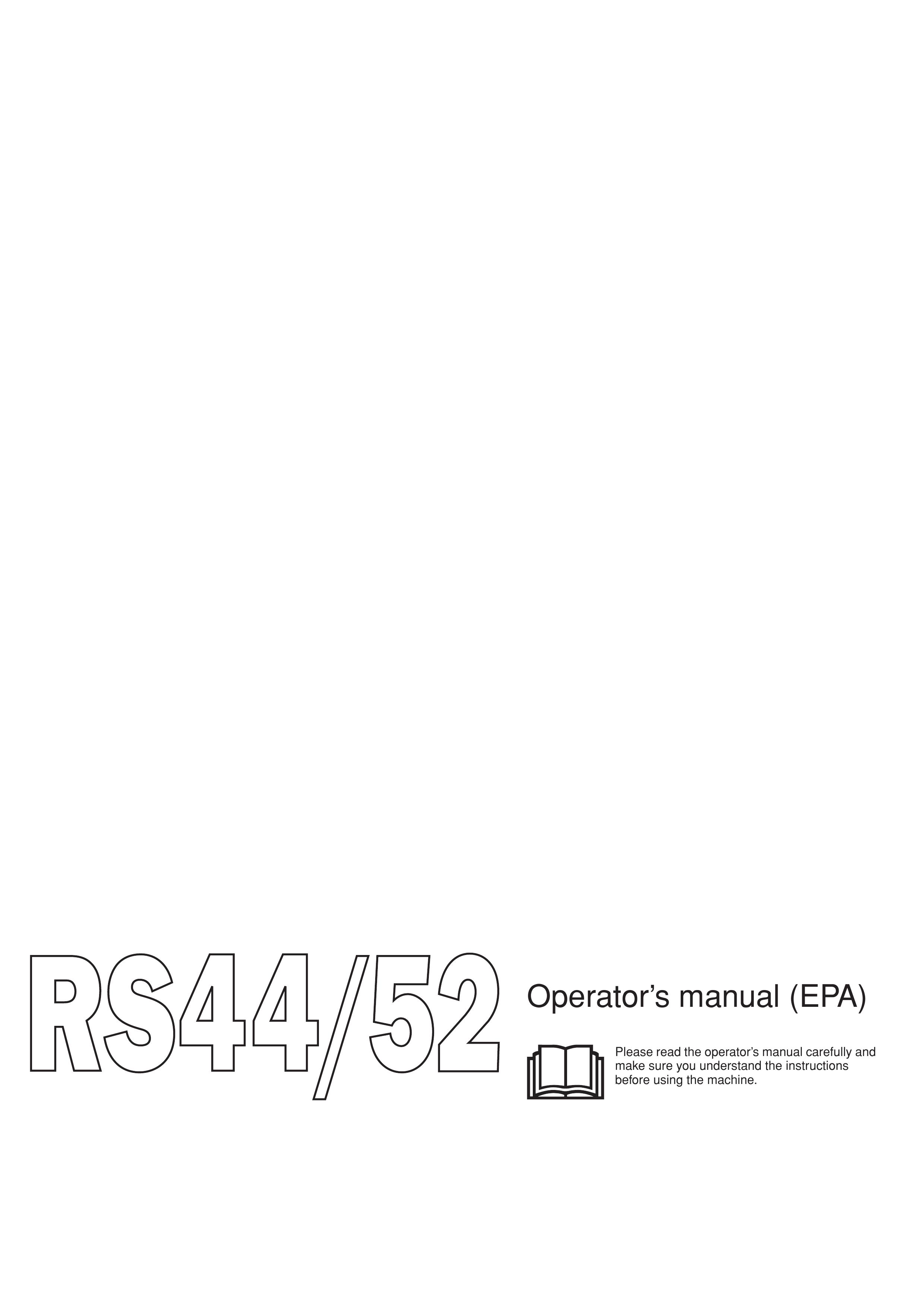 Jonsered RS52 Brush Cutter User Manual