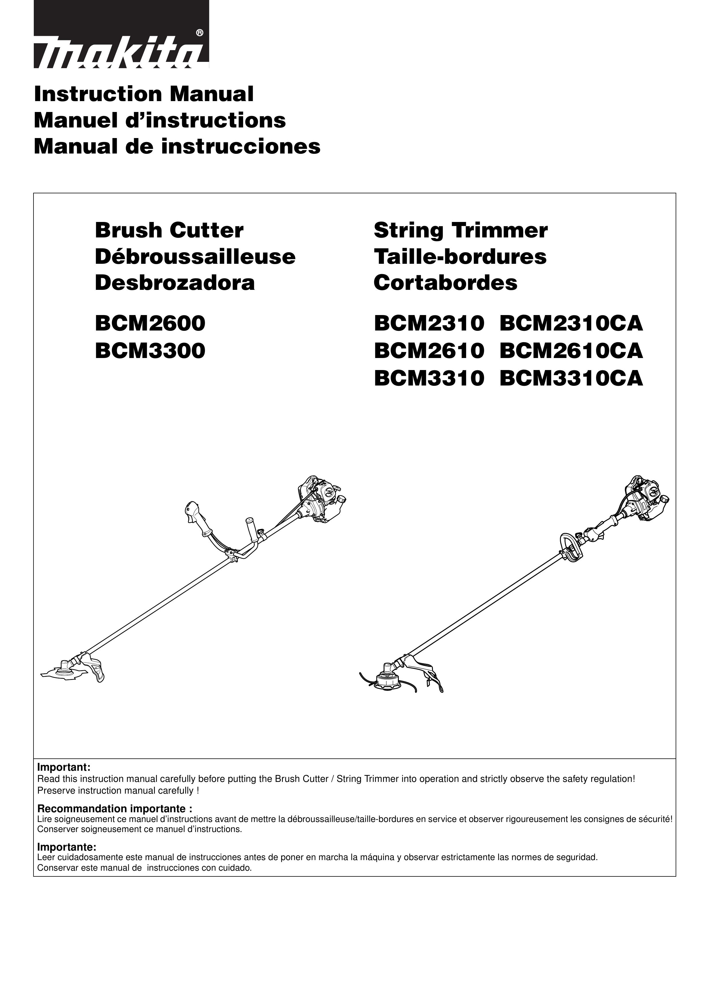 Makita BCM3300 Brush Cutter User Manual