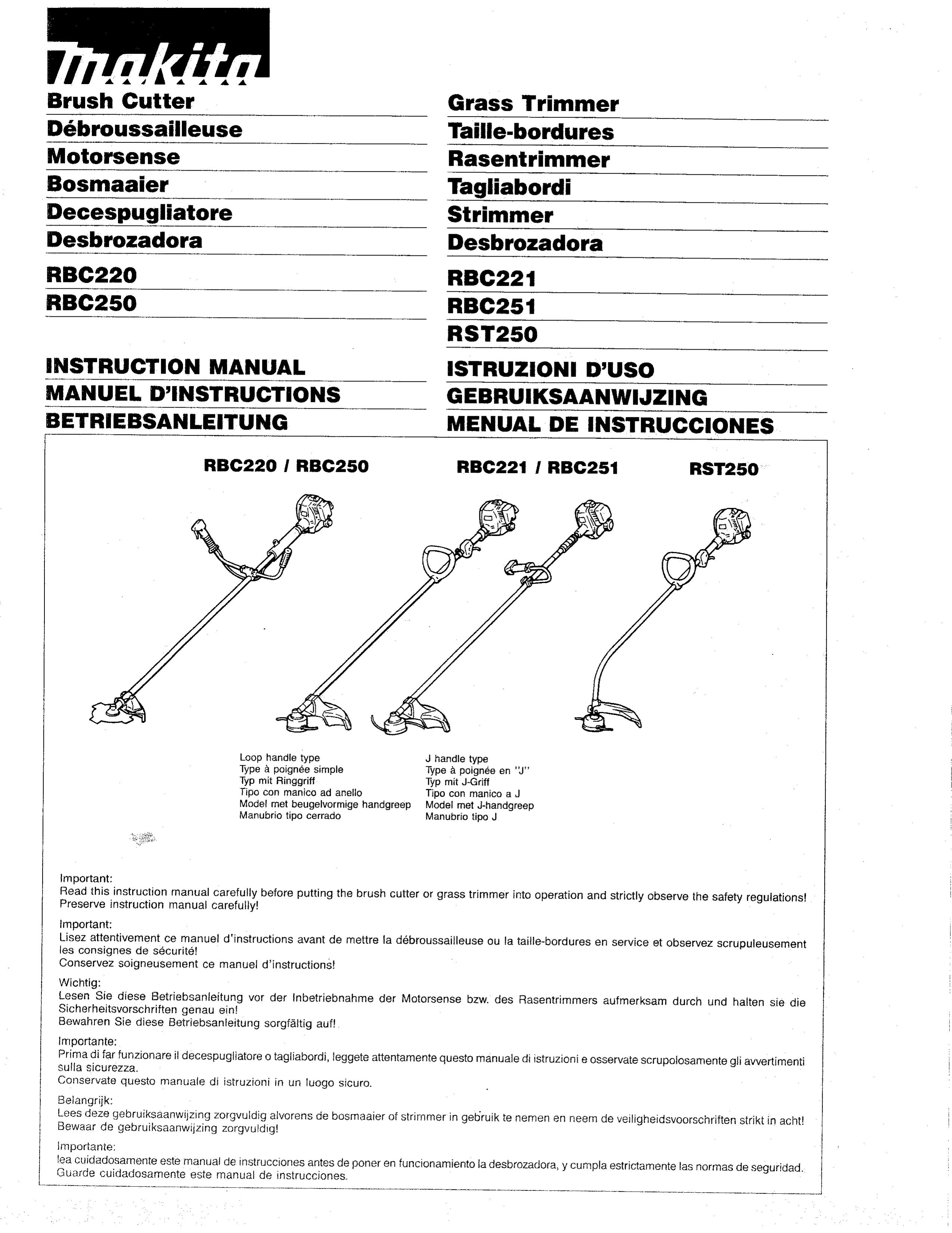 Makita RBC251 Brush Cutter User Manual