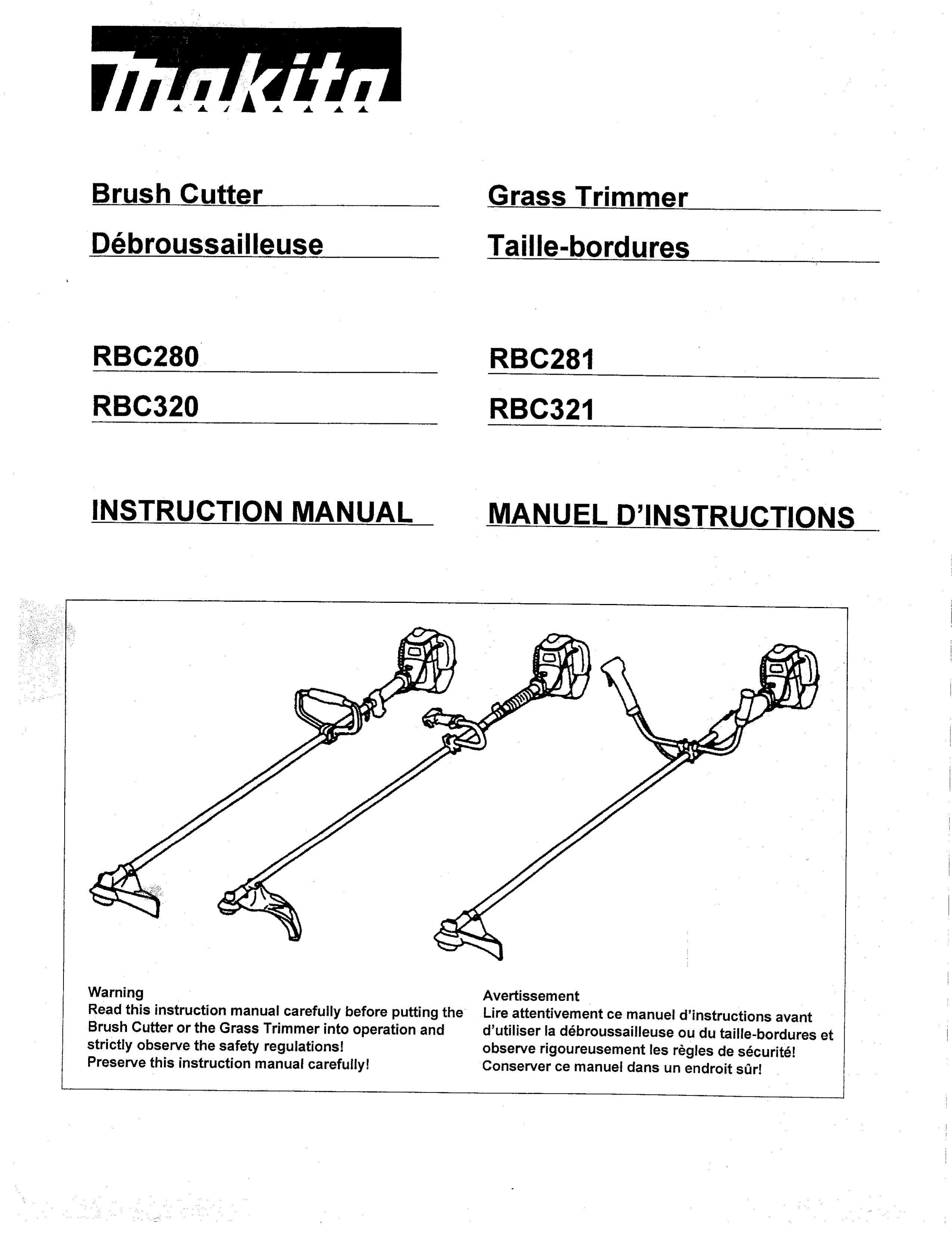 Makita RBC321 Brush Cutter User Manual