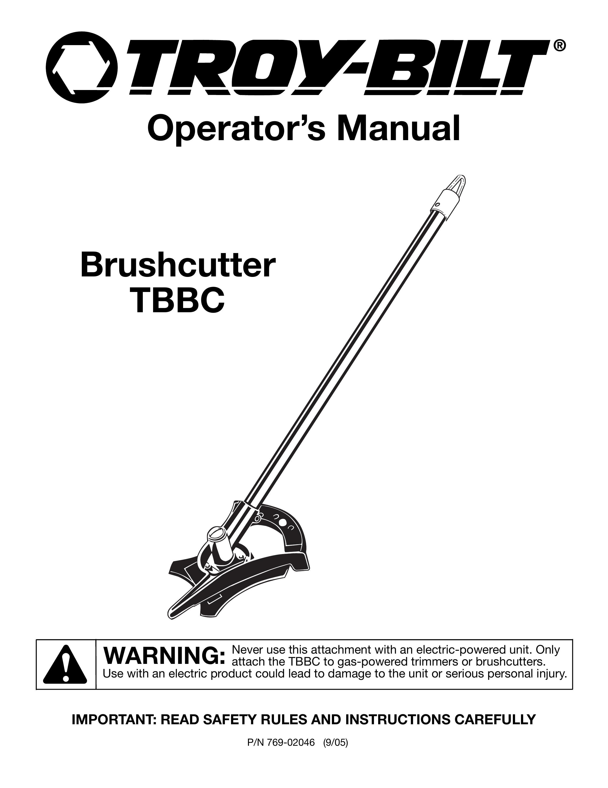 MTD TBBC Brush Cutter User Manual