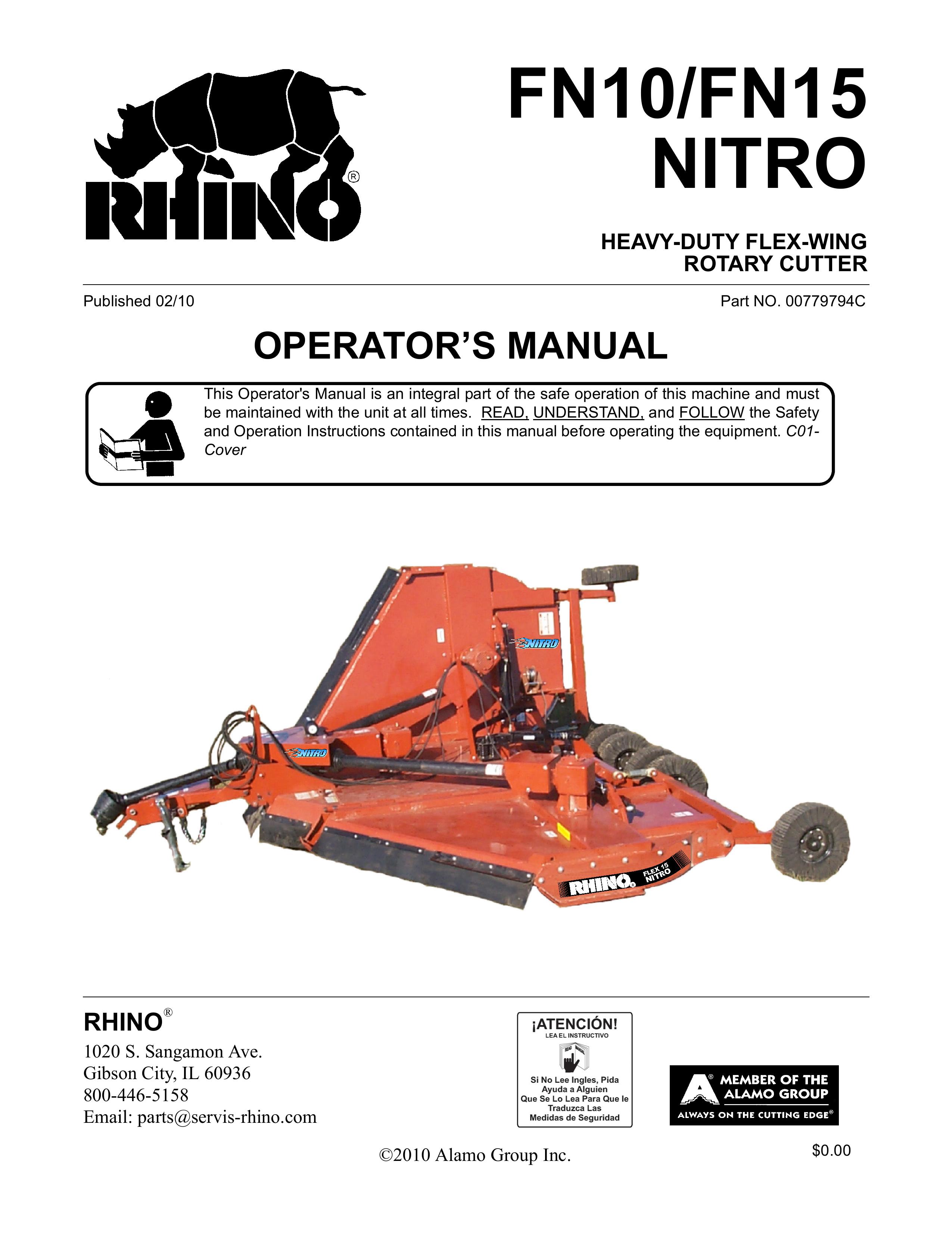 Rhino Mounts FN10 Brush Cutter User Manual