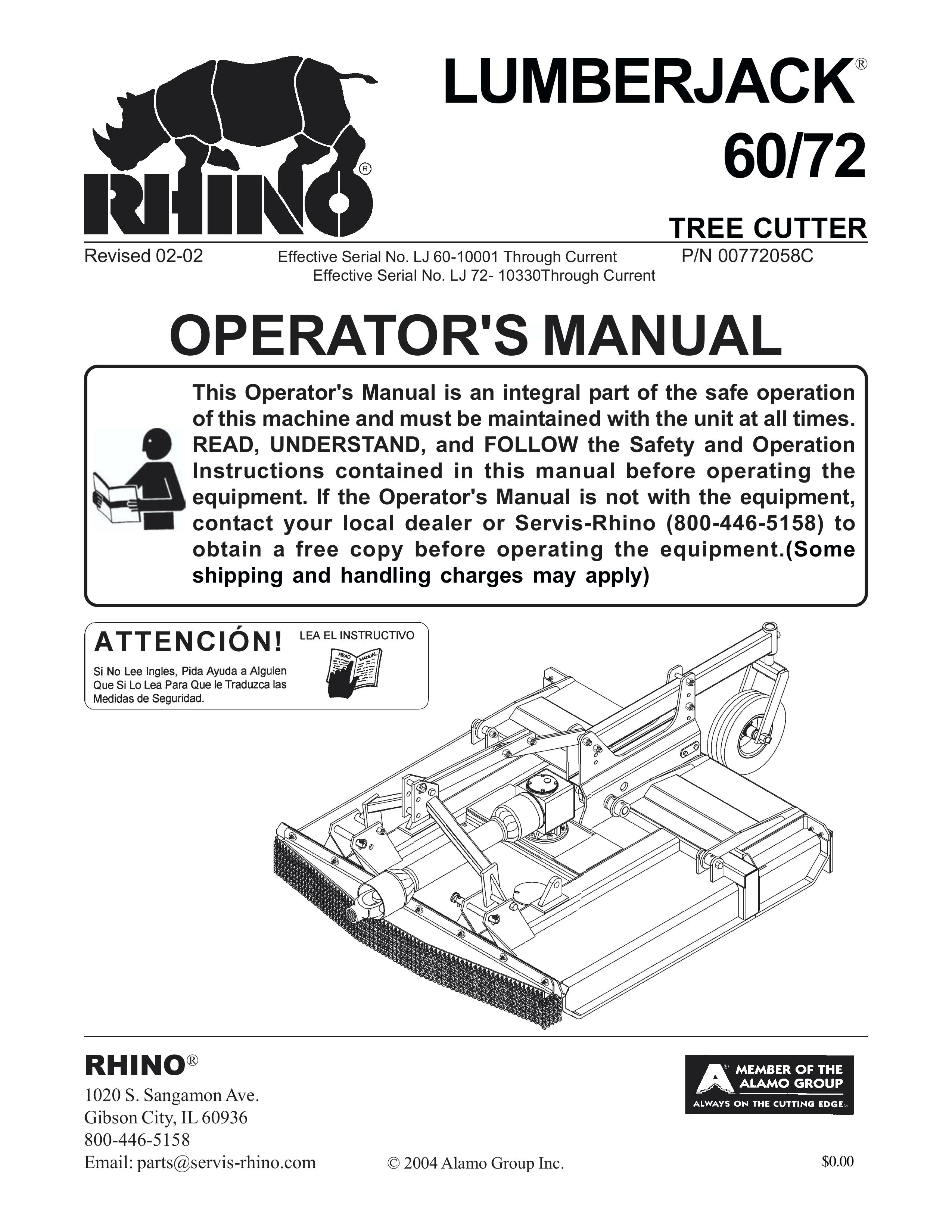 Servis-Rhino 60/72 Brush Cutter User Manual