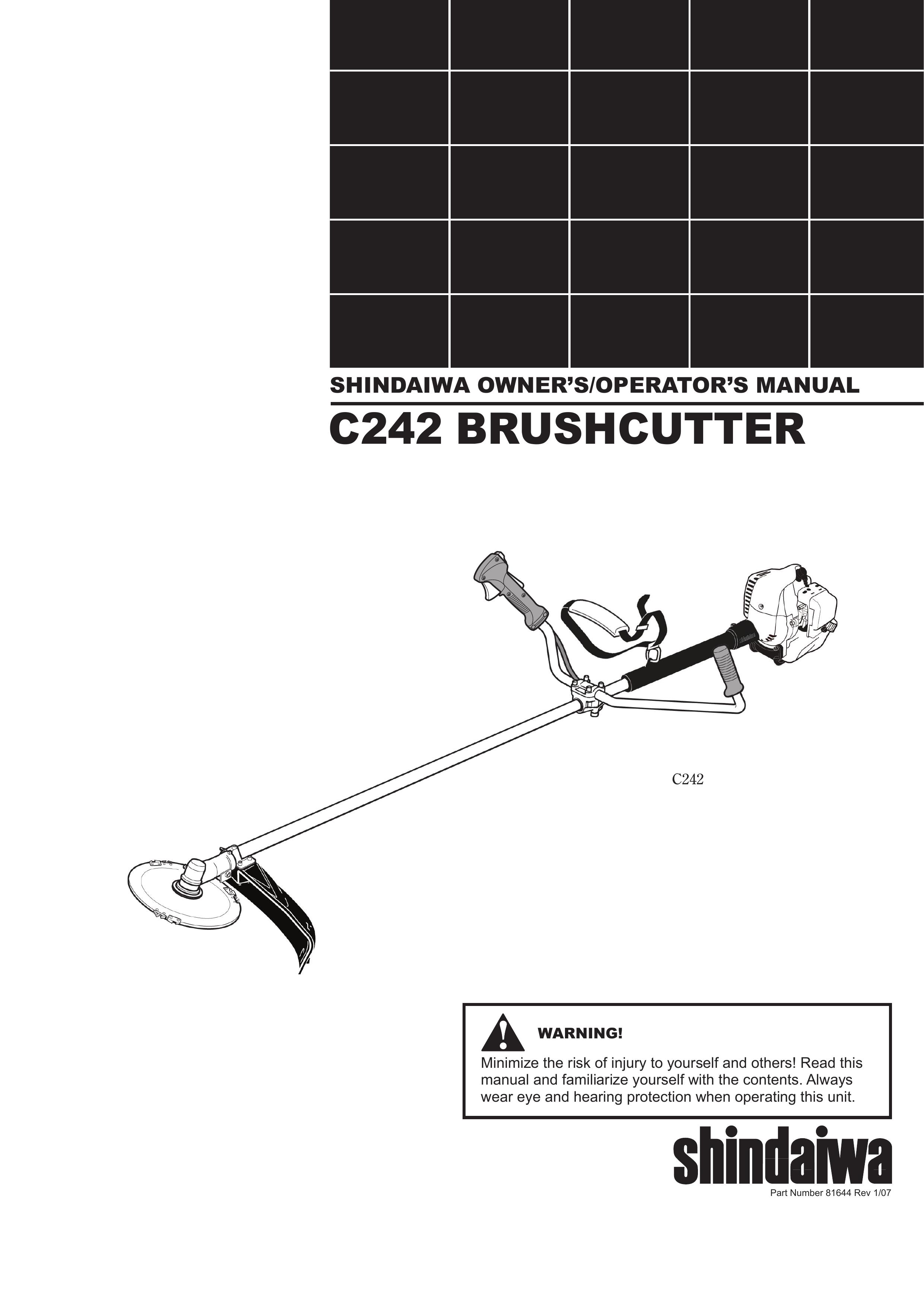Shindaiwa 81644 Brush Cutter User Manual