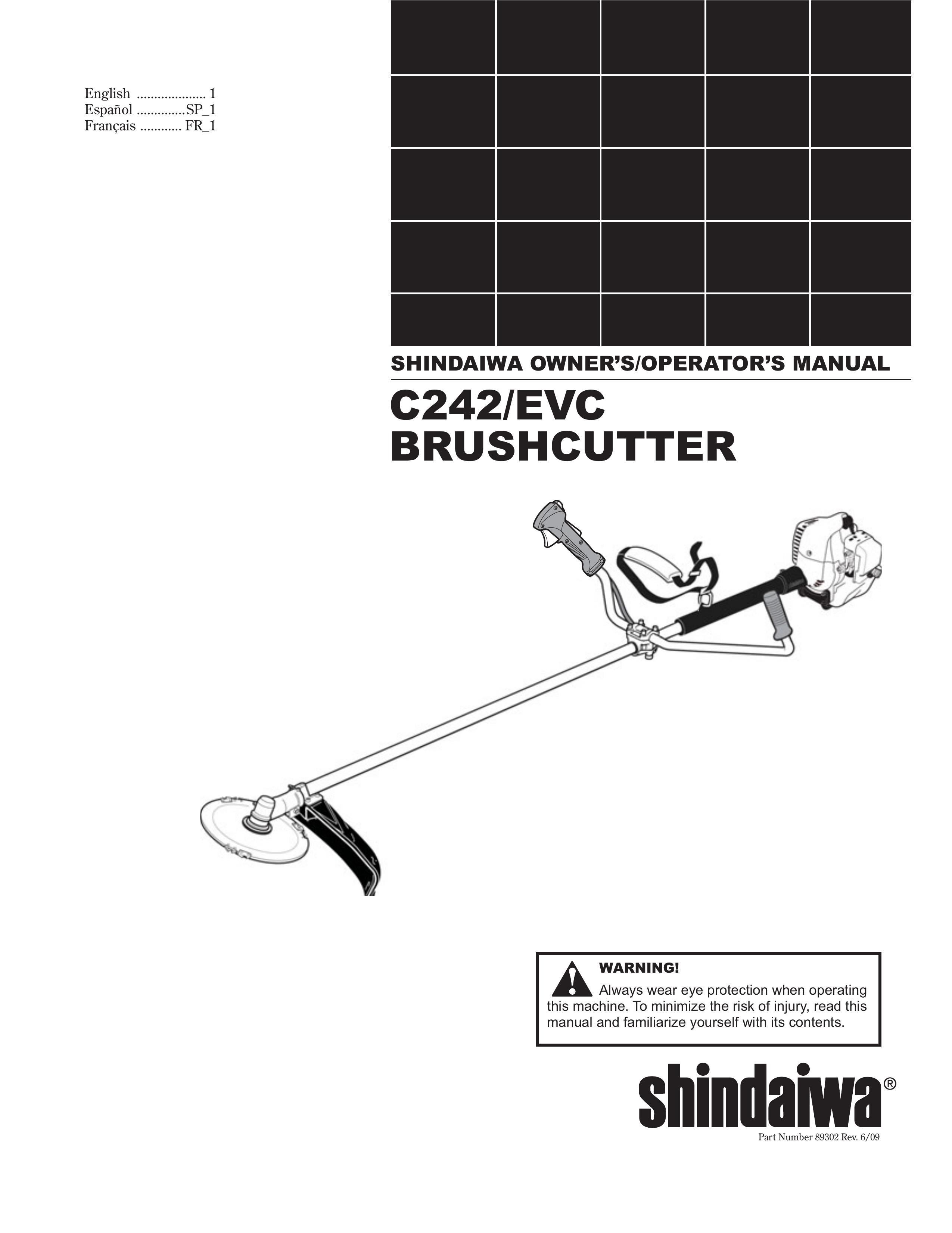Shindaiwa 89302 Brush Cutter User Manual