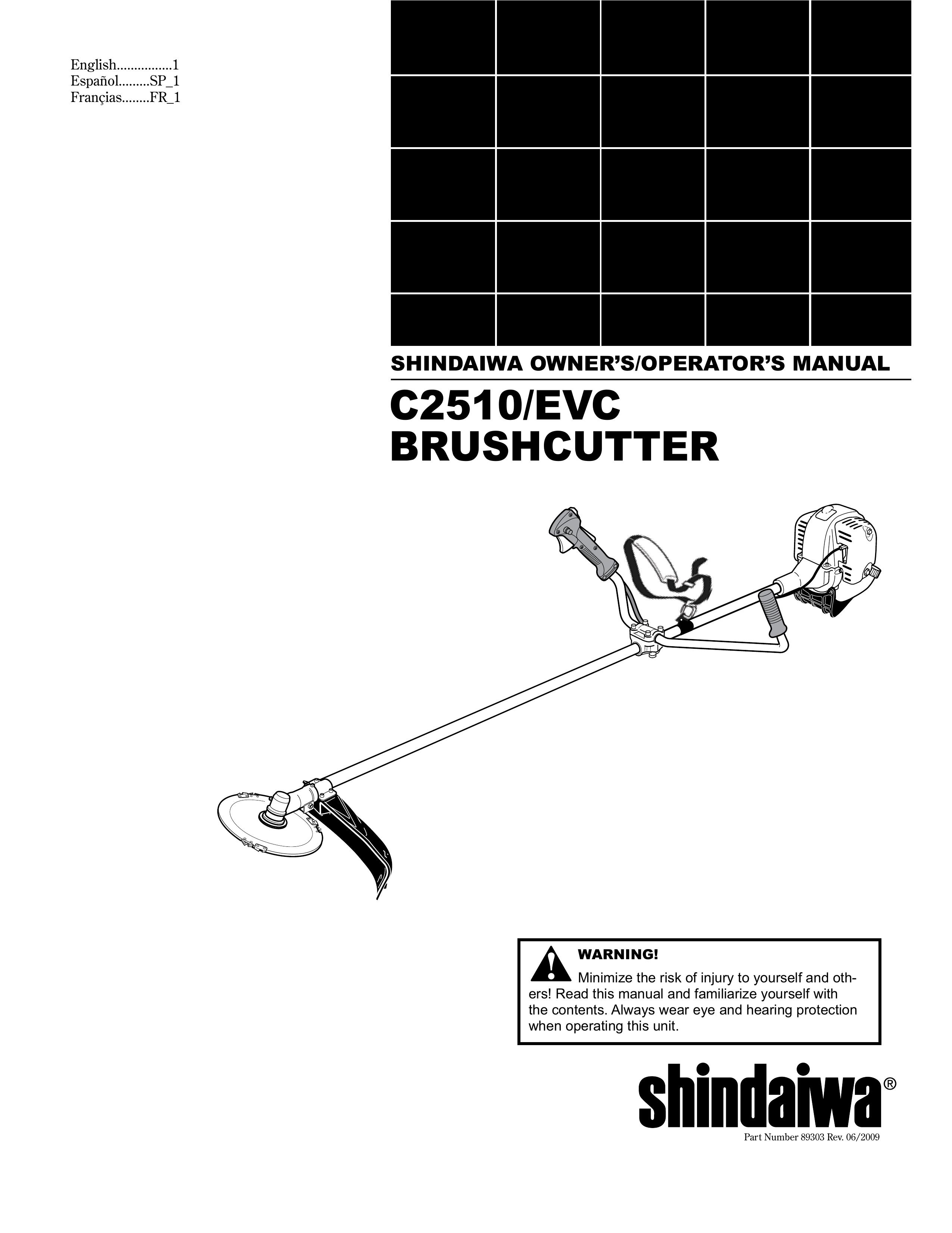 Shindaiwa 89303 Brush Cutter User Manual