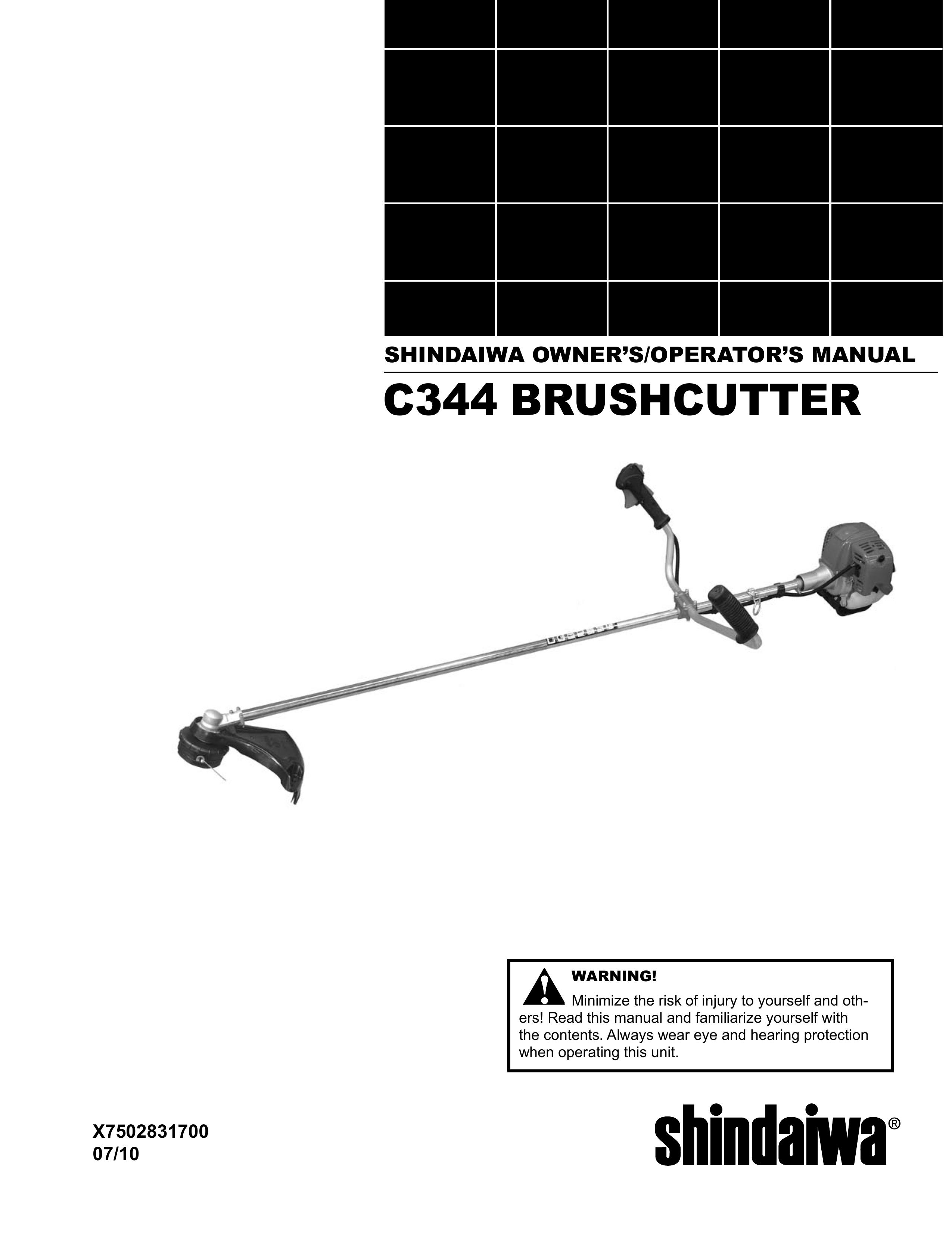 Shindaiwa X7502831700 Brush Cutter User Manual
