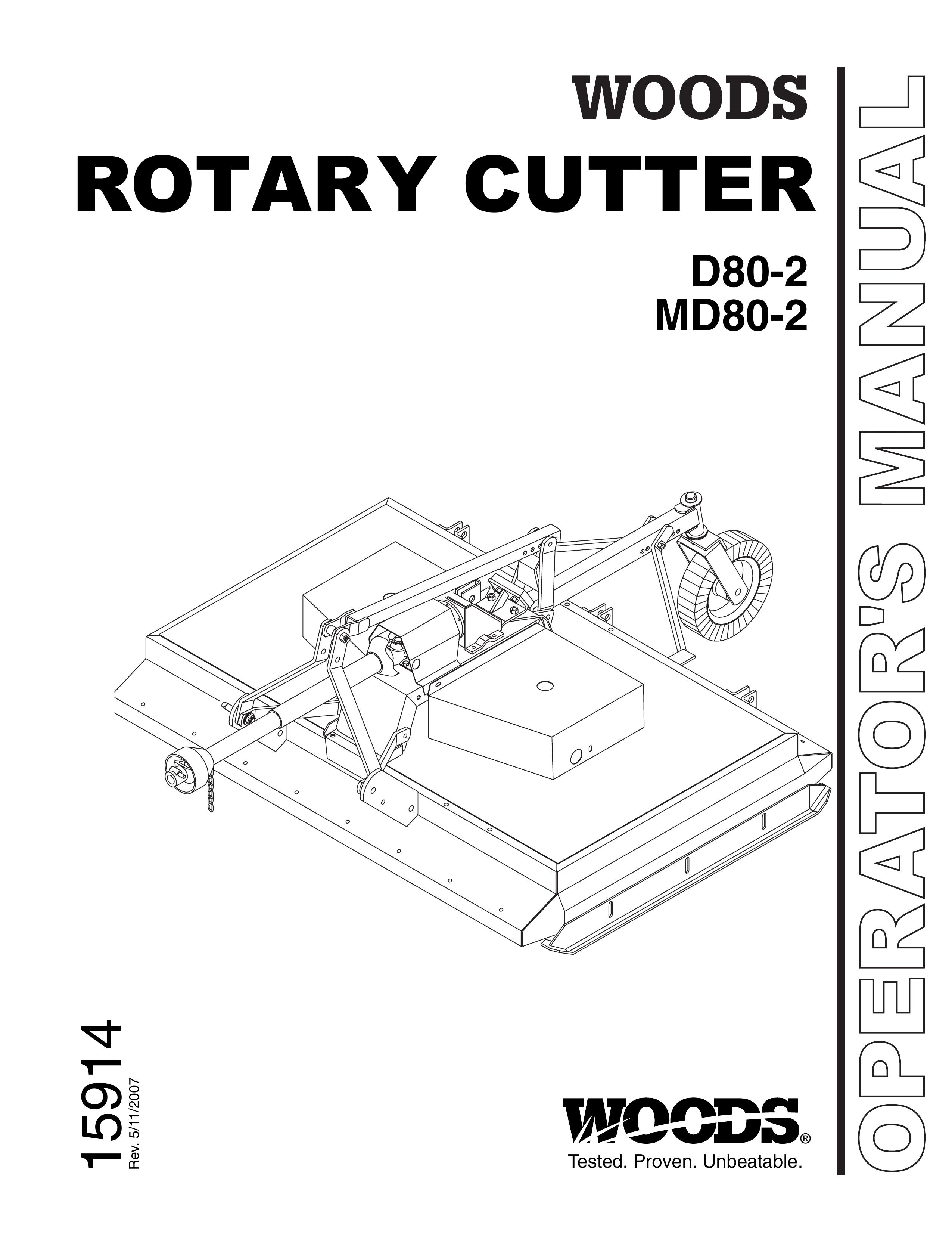 Woods Equipment D80-2 Brush Cutter User Manual