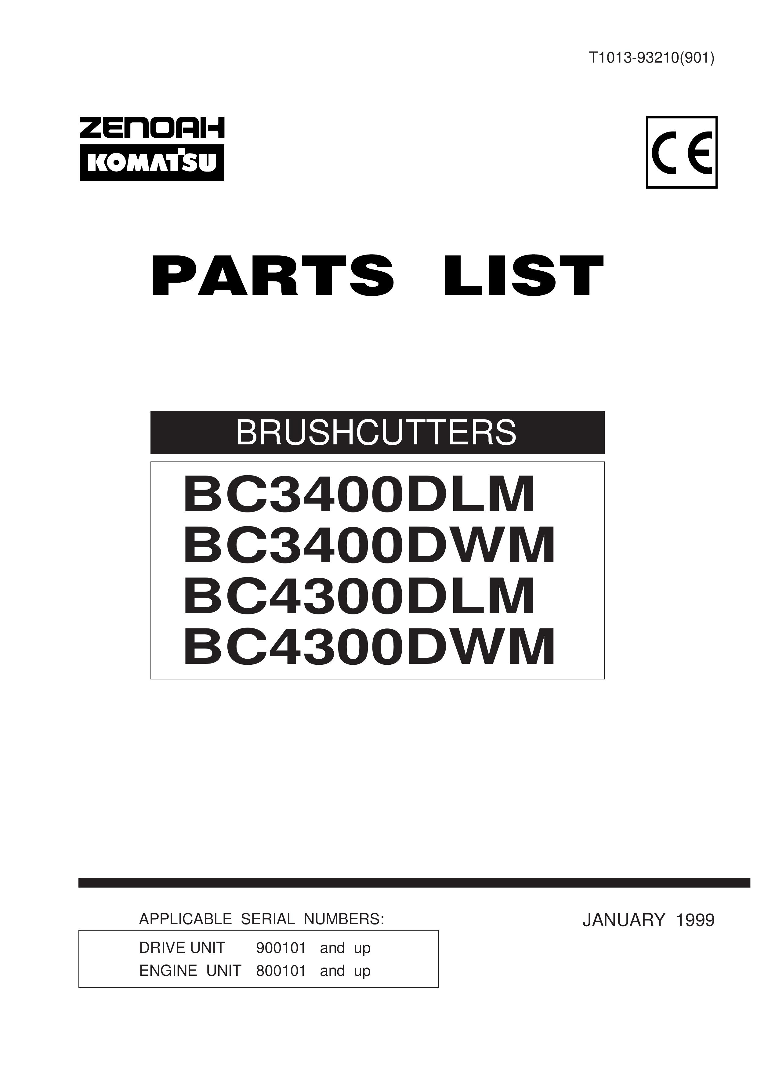 Zenoah BC3400DLM Brush Cutter User Manual