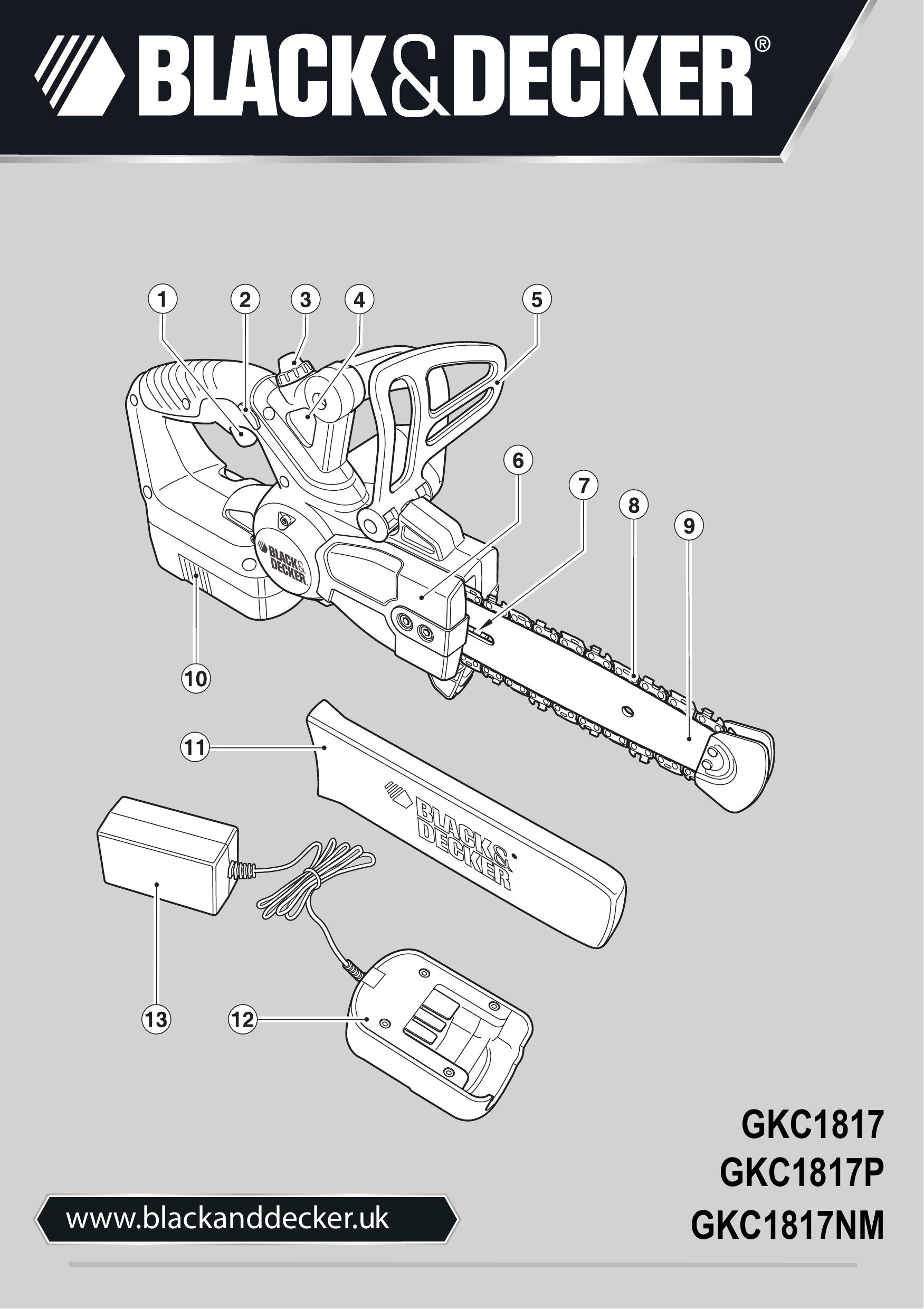 Black & Decker GKC1817 Chainsaw User Manual