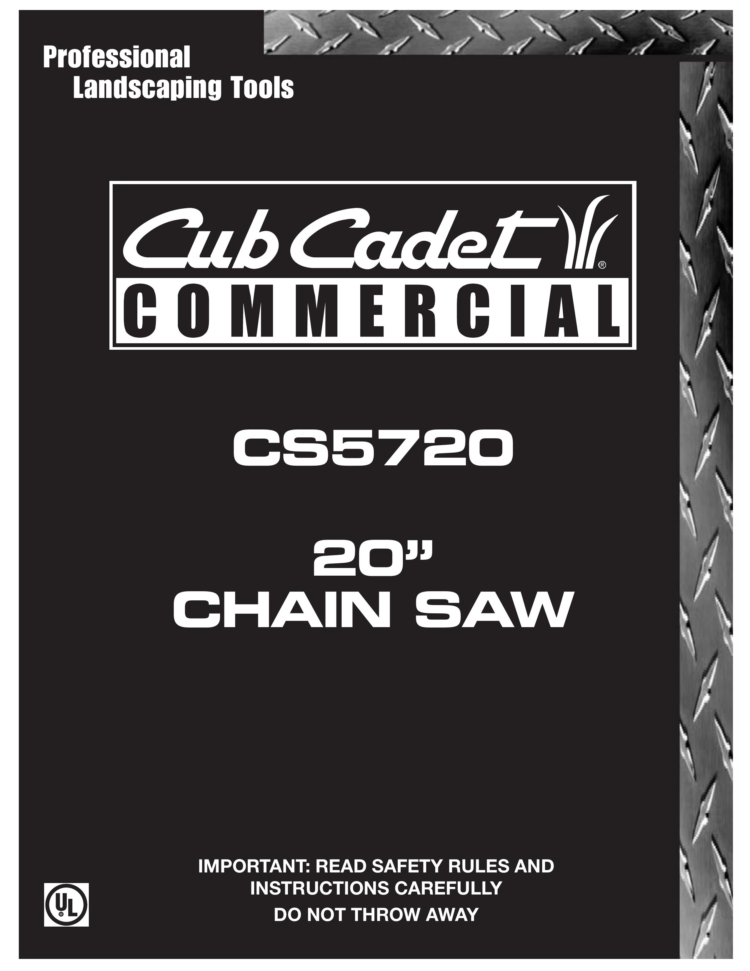 Cub Cadet CS5720 Chainsaw User Manual