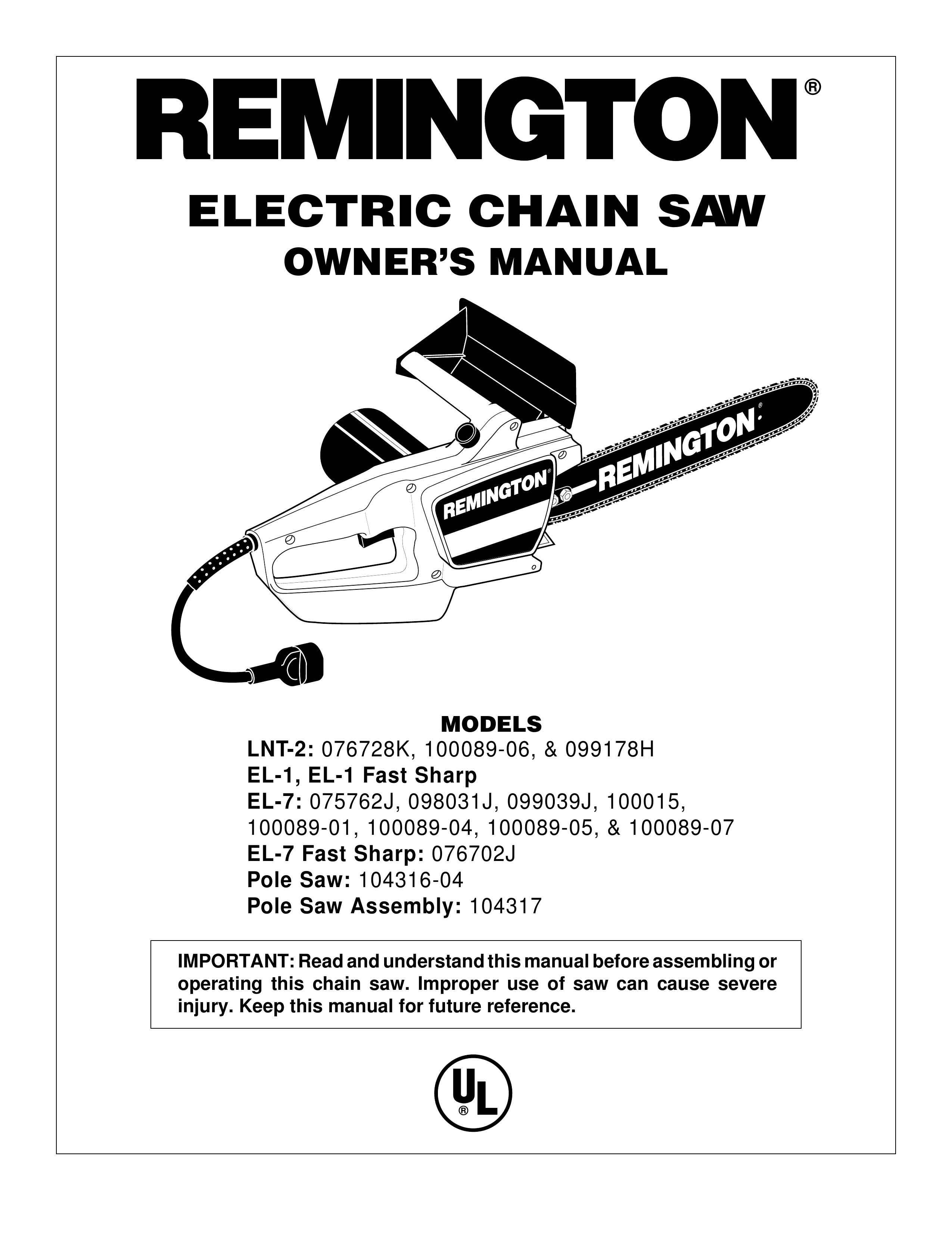 Desa 100015 Chainsaw User Manual