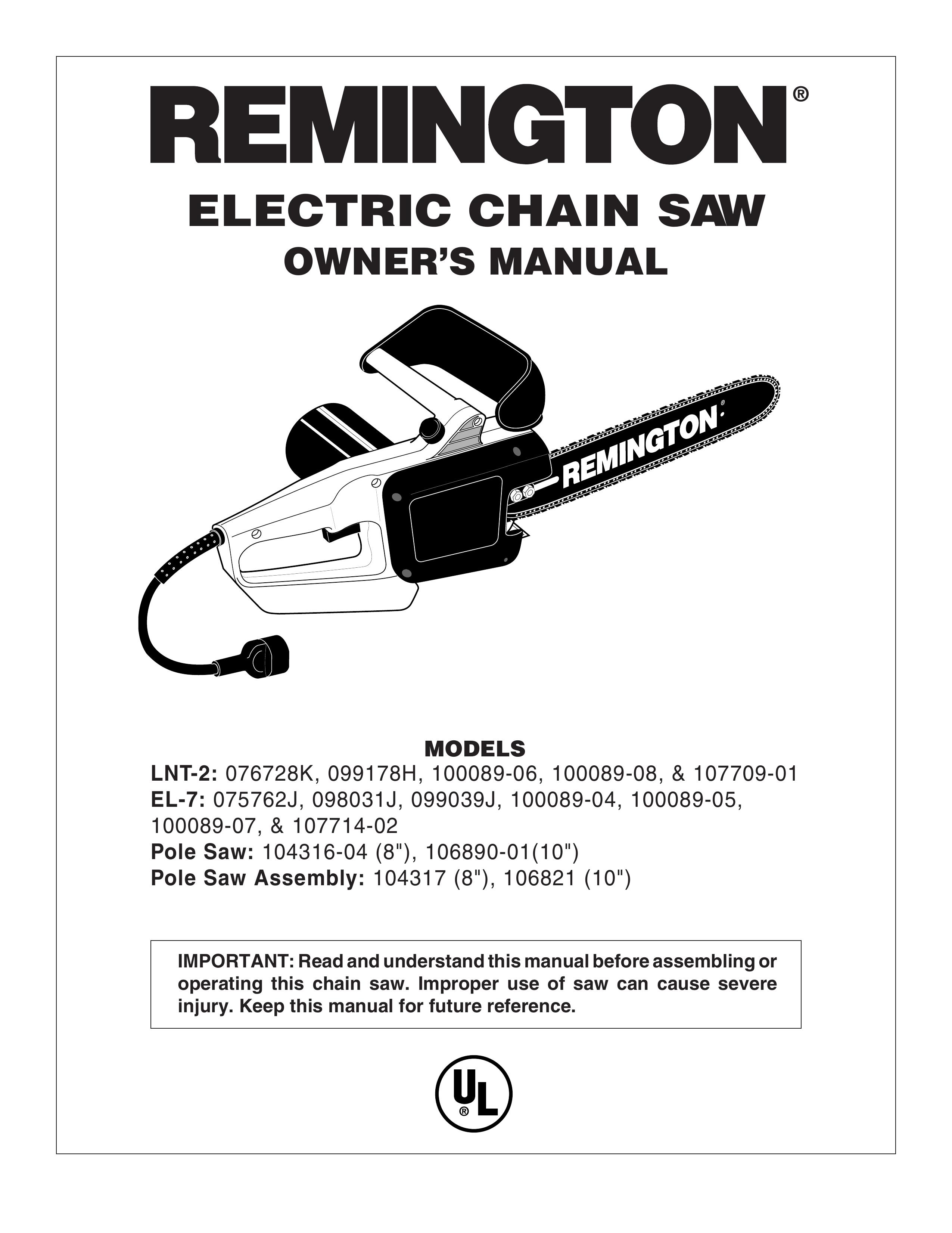 Desa EL-7 098031J Chainsaw User Manual