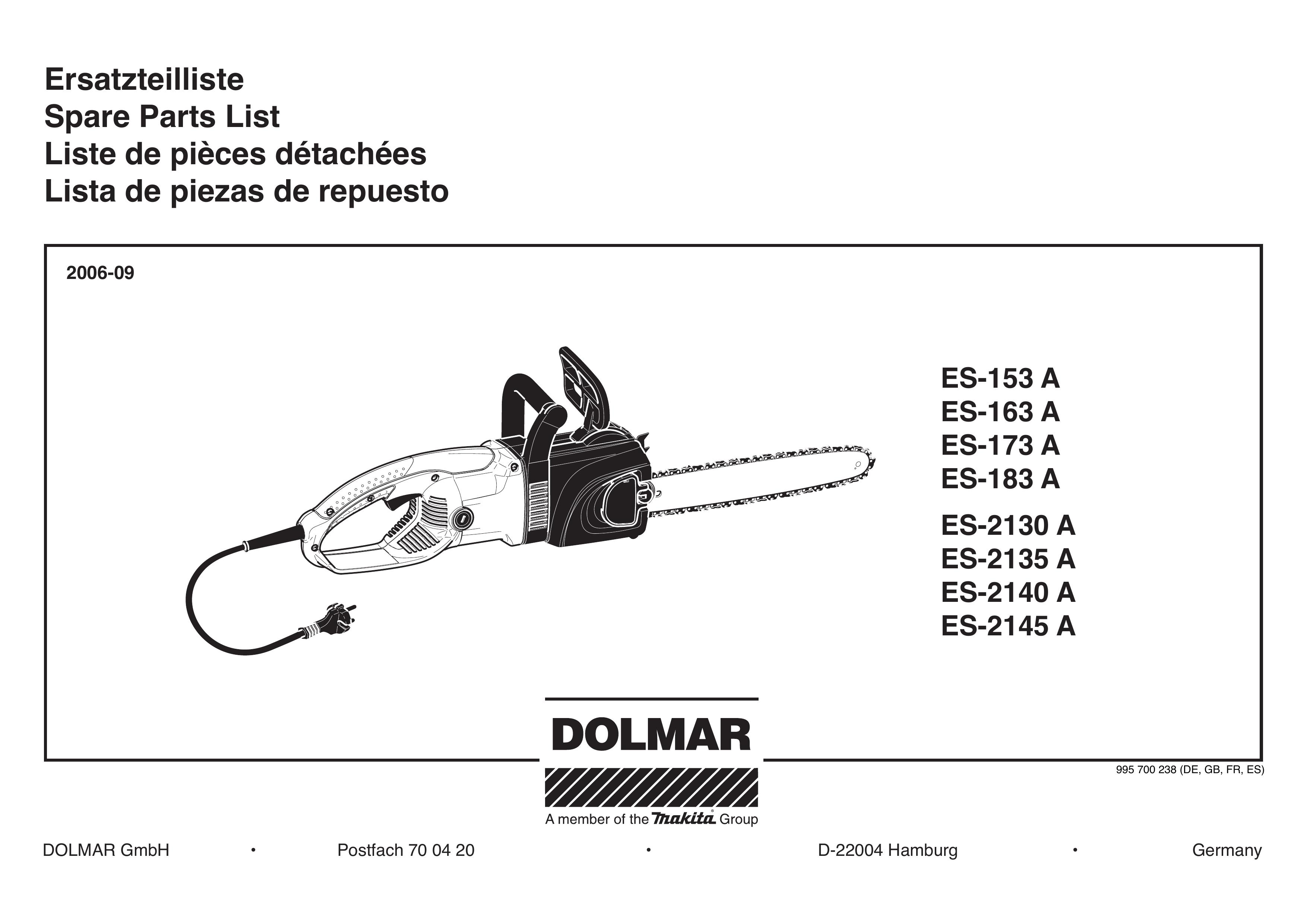 Dolmar ES-183 A Chainsaw User Manual