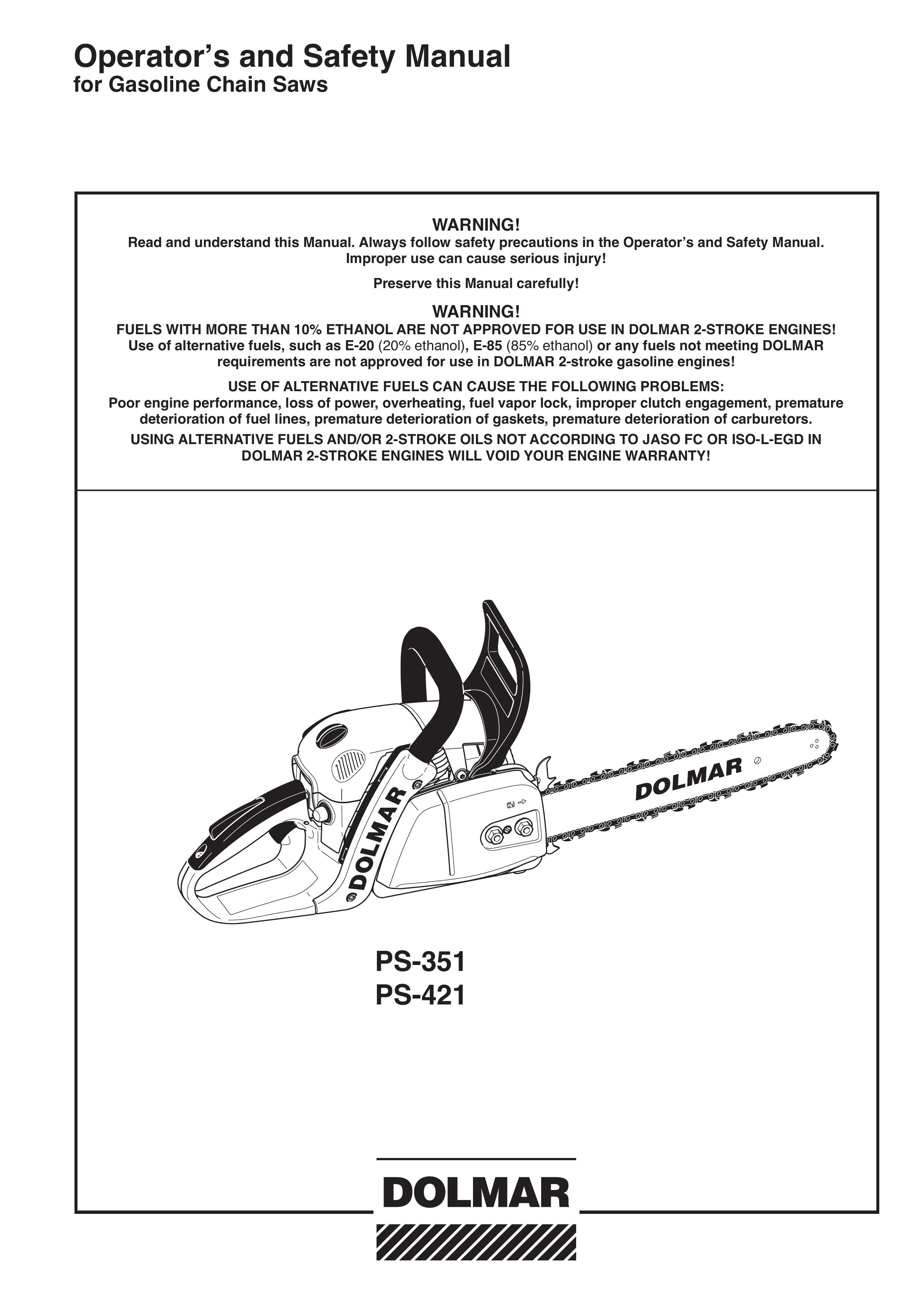 Dolmar PS-351 Chainsaw User Manual