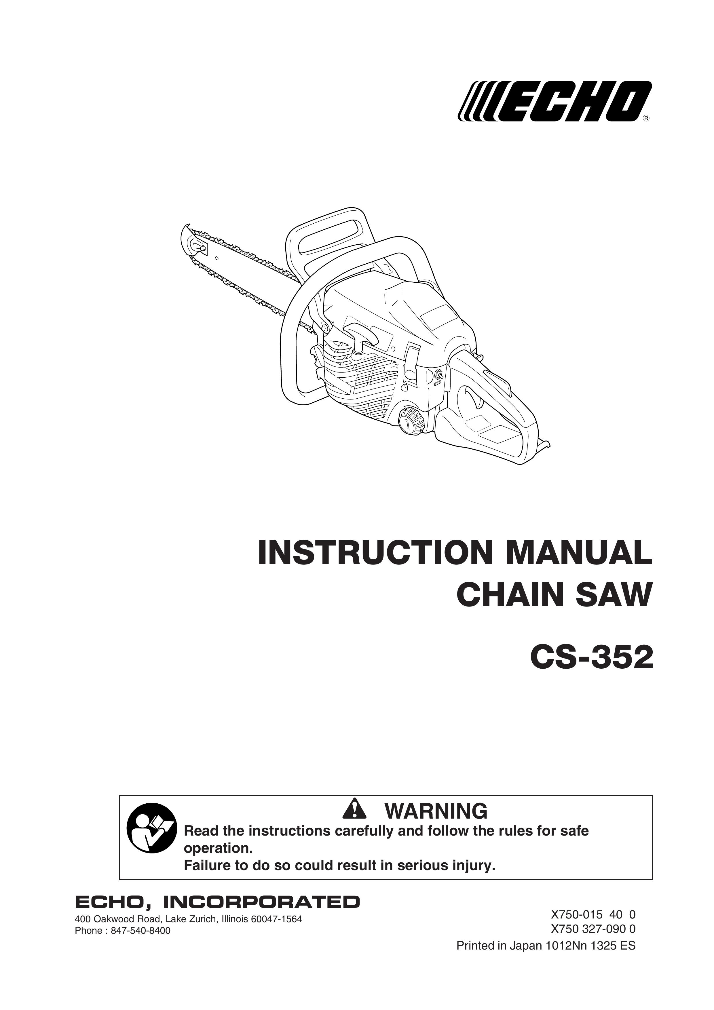 Echo CS-352 Chainsaw User Manual