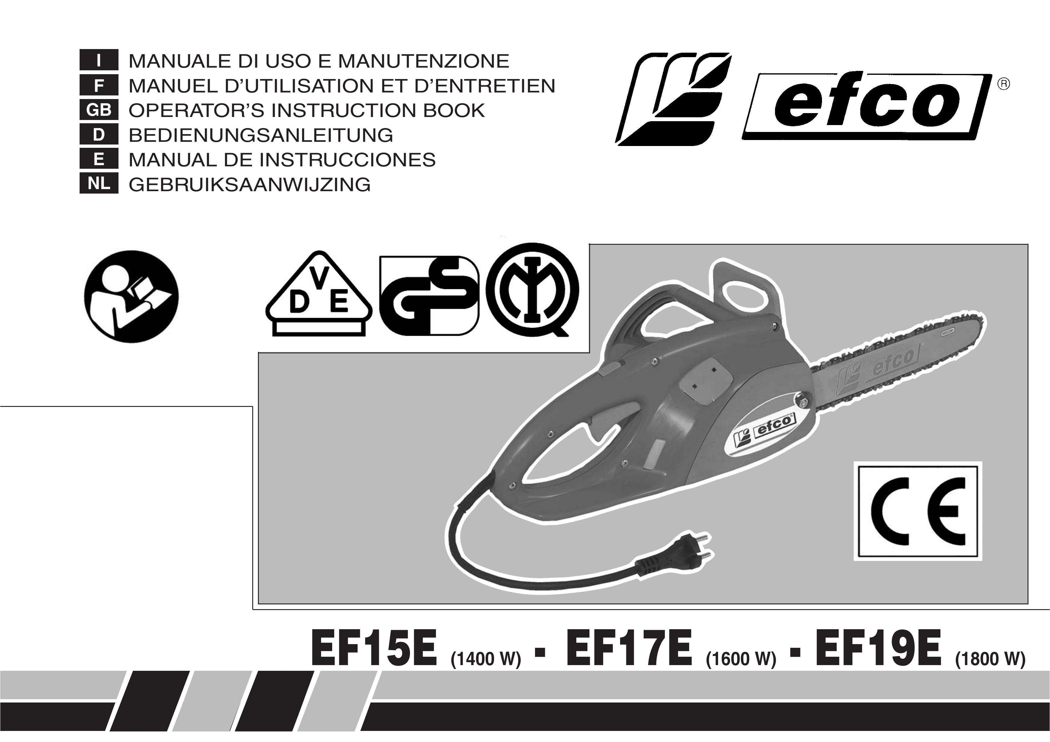 EMAK EF17E Chainsaw User Manual