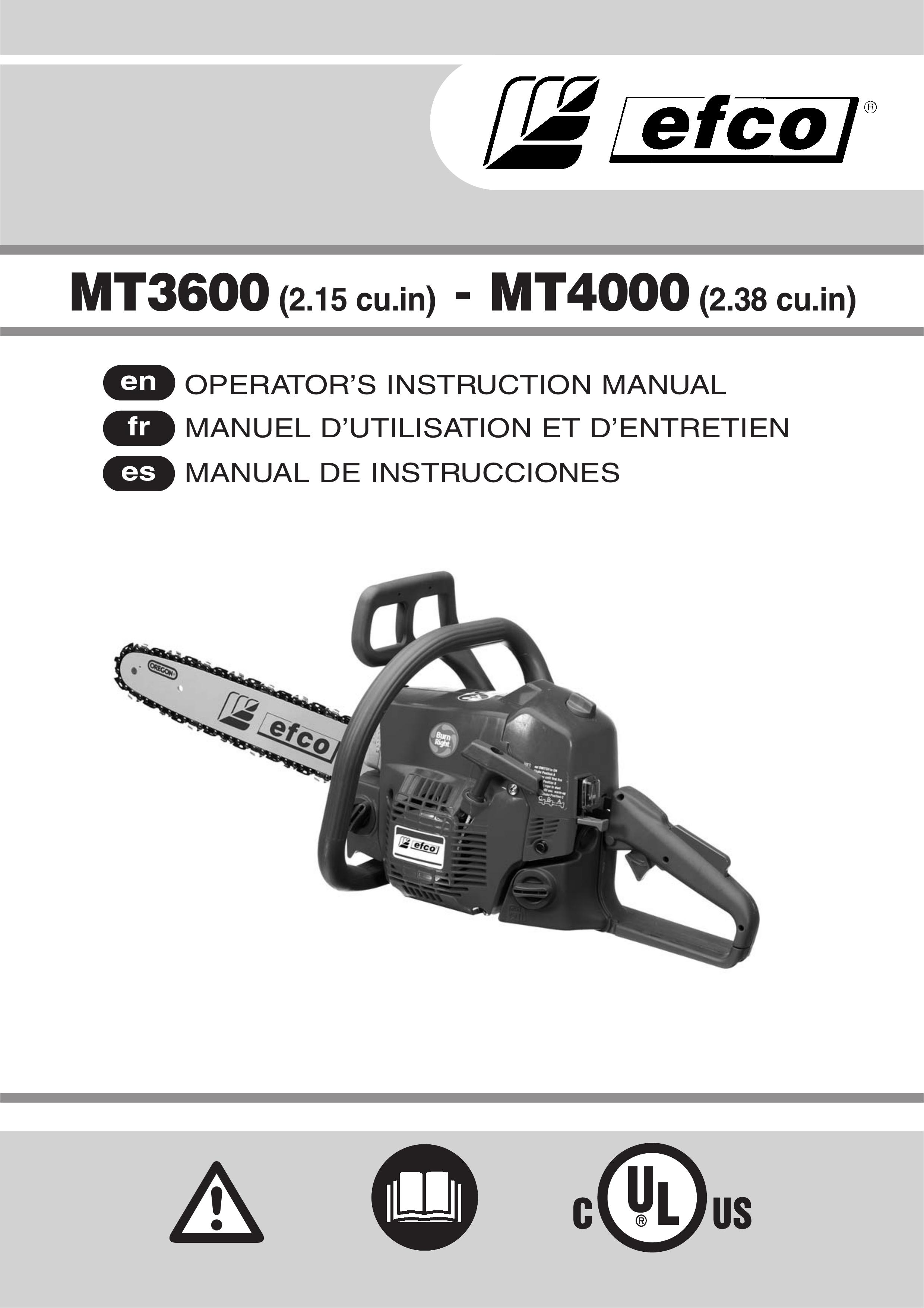 EMAK MT4000 Chainsaw User Manual
