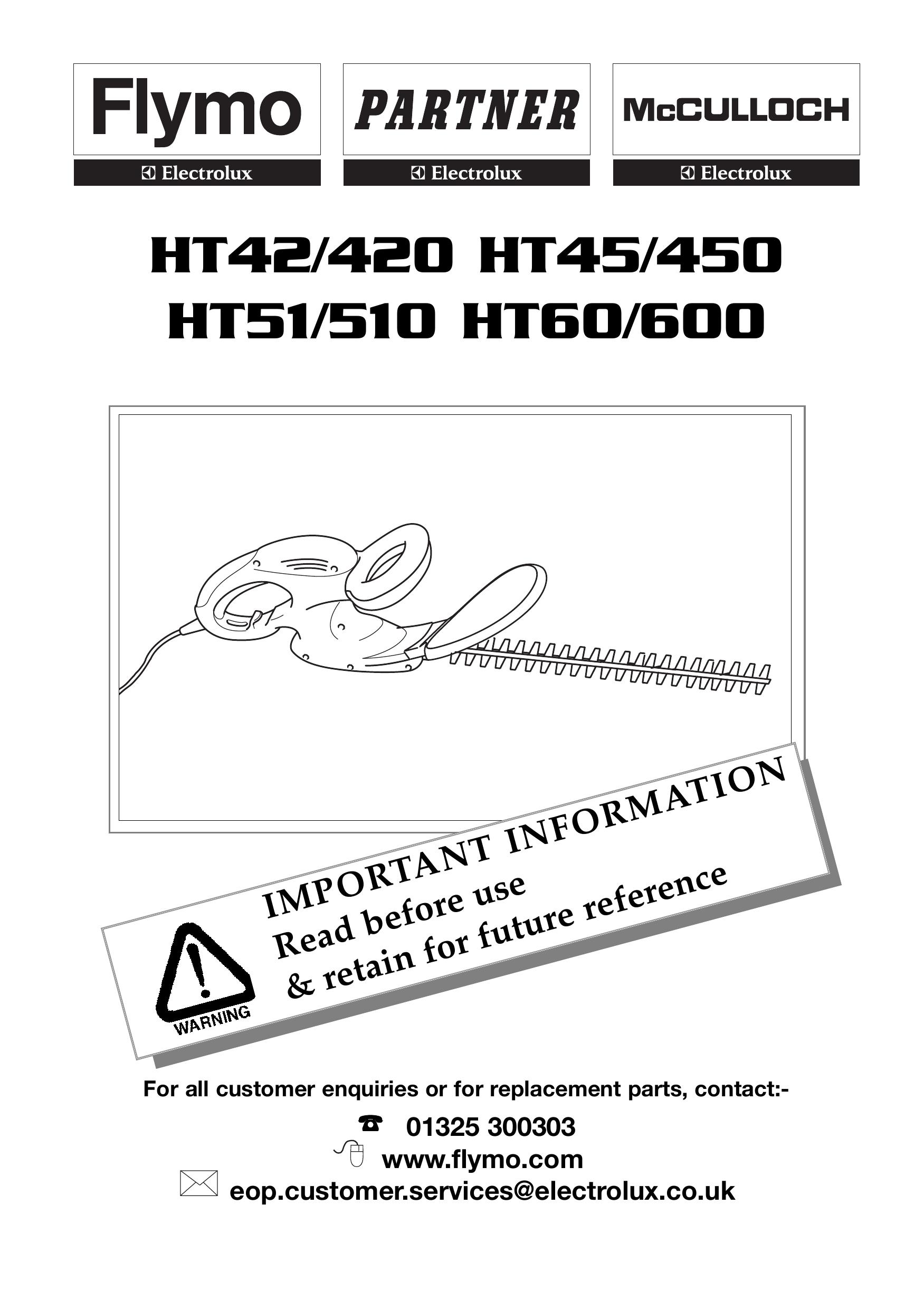 Flymo HT51 Chainsaw User Manual