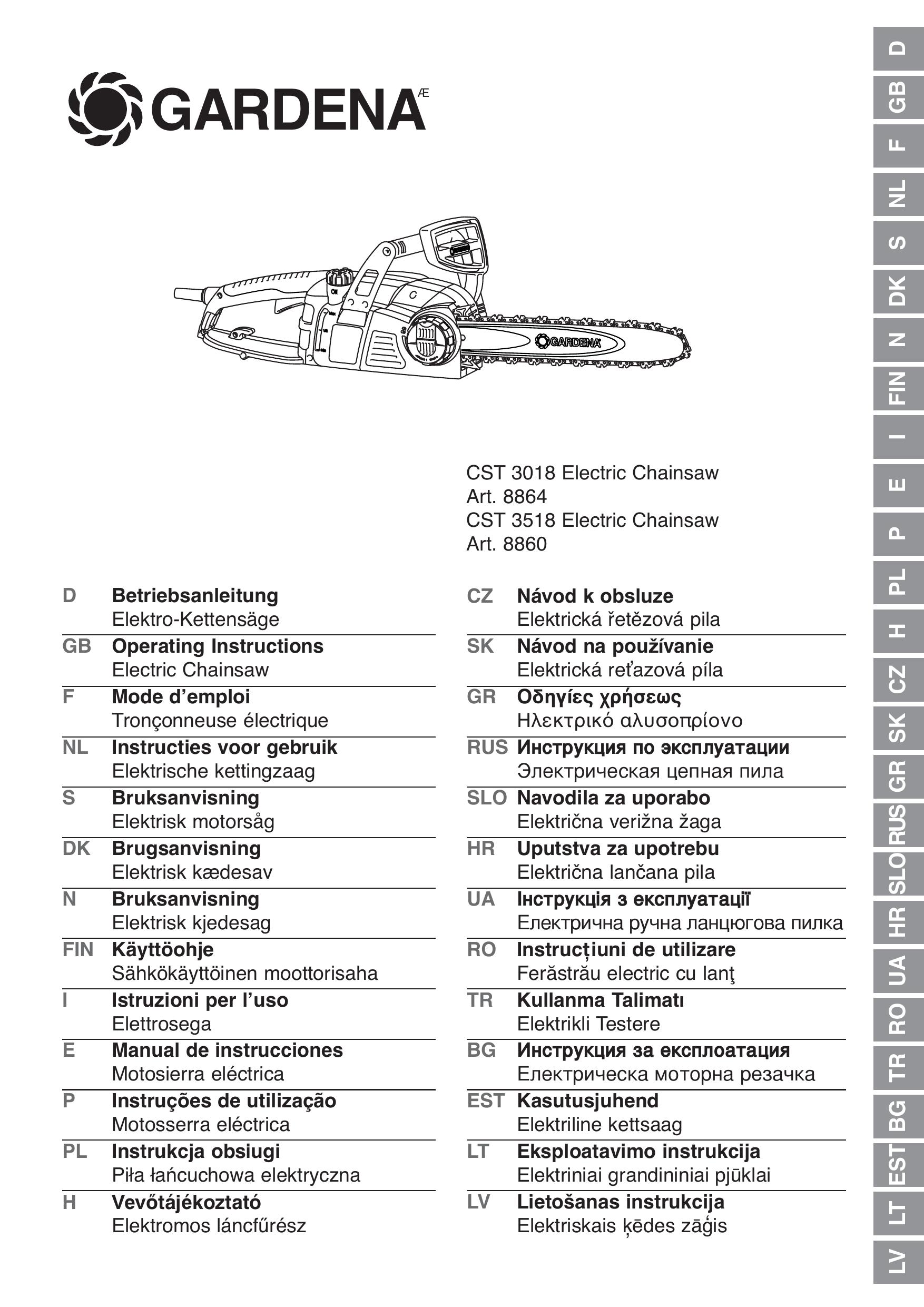 Gardena EN55014-1 Chainsaw User Manual