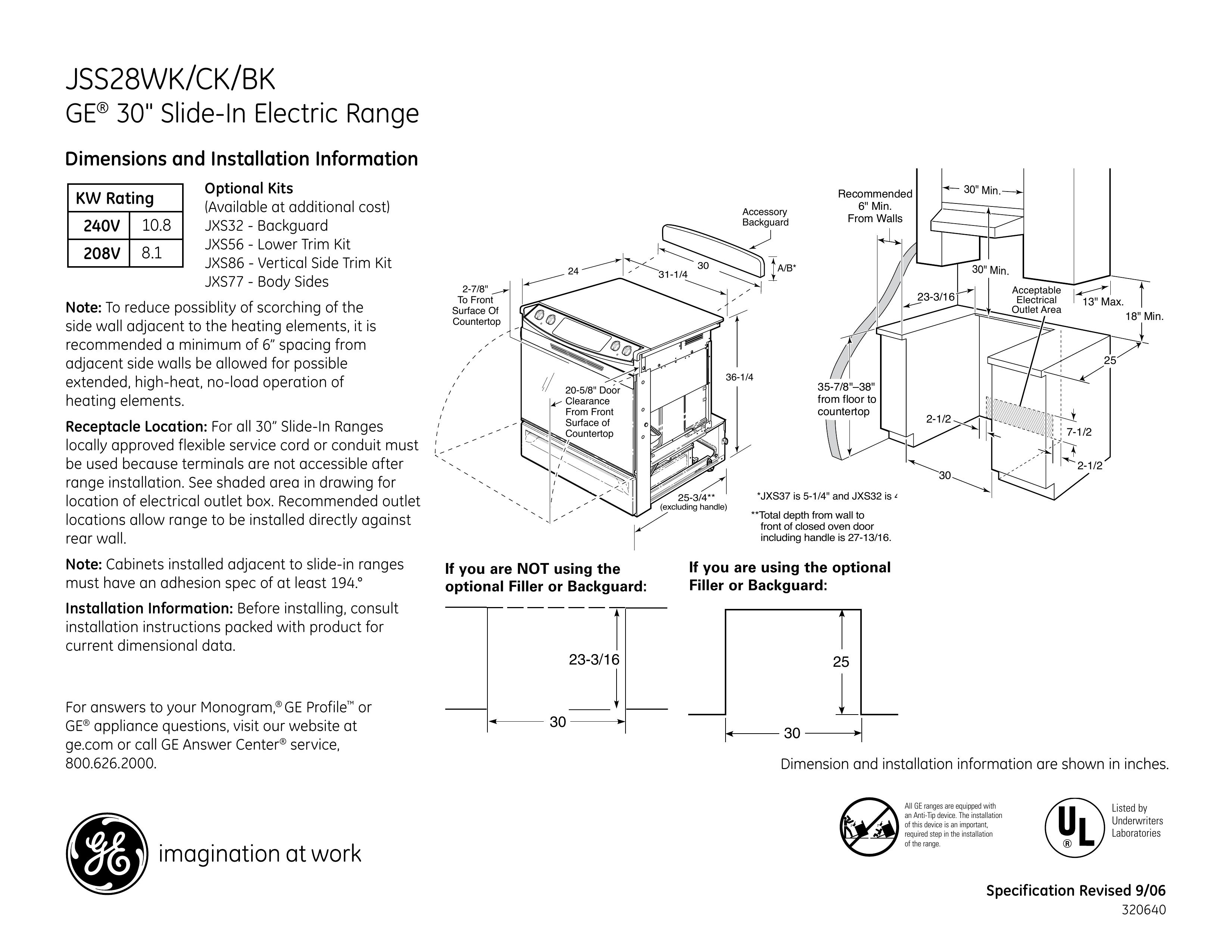 GE JSS28WK Chainsaw User Manual