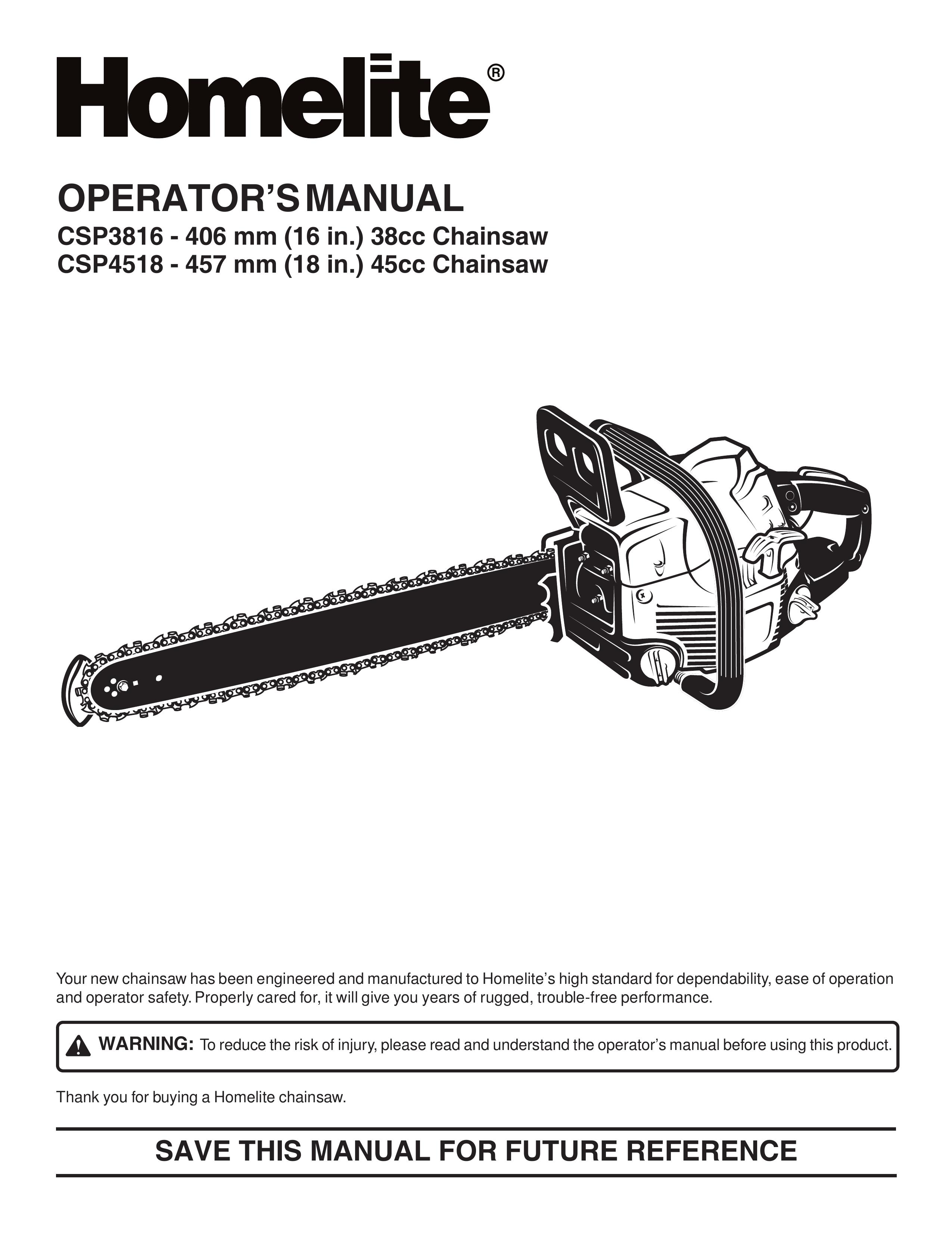 Homelite CSP4518 Chainsaw User Manual